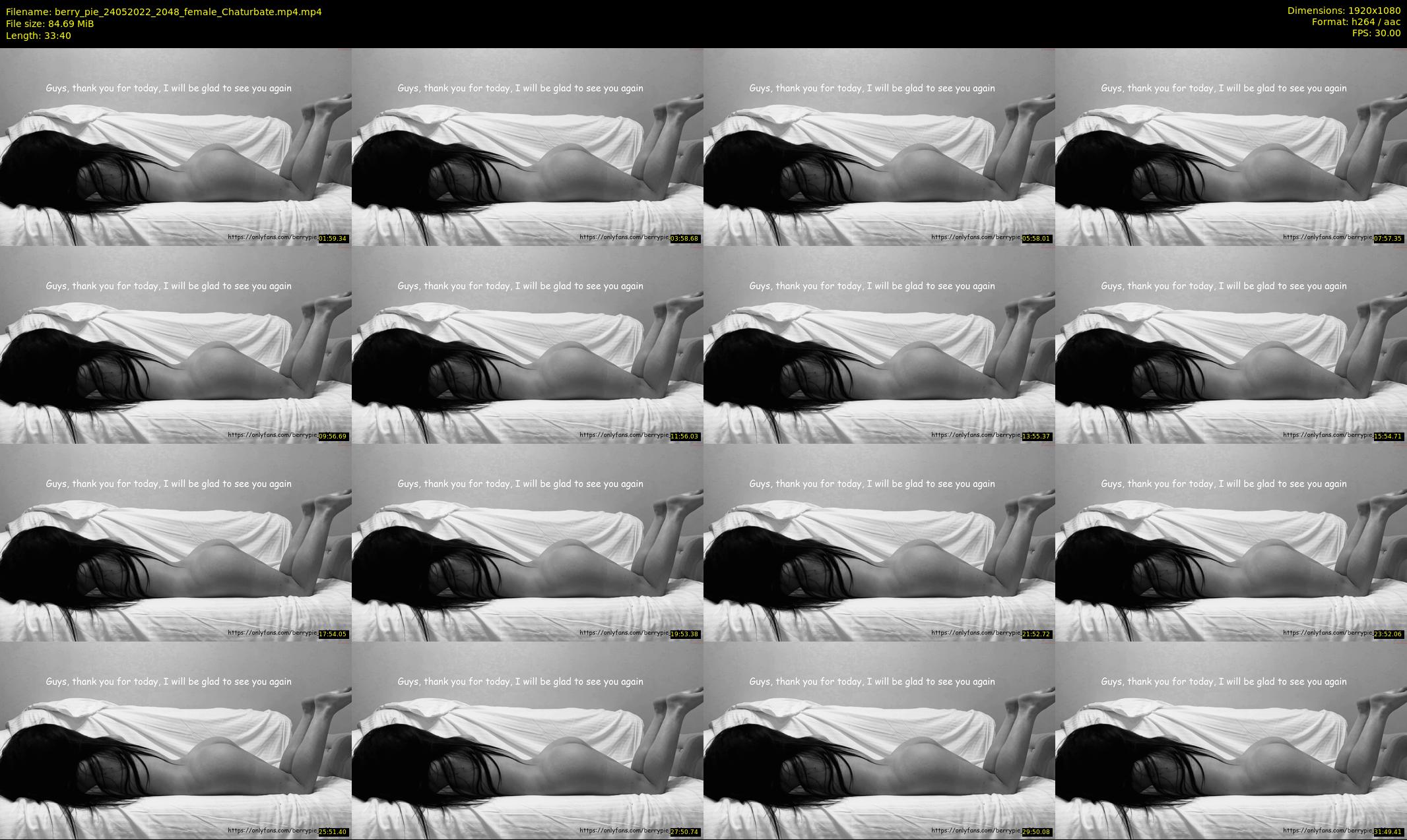 berry_pie — 34 minute Chaturbate female cam show recording, 1080p, May 24, 2022