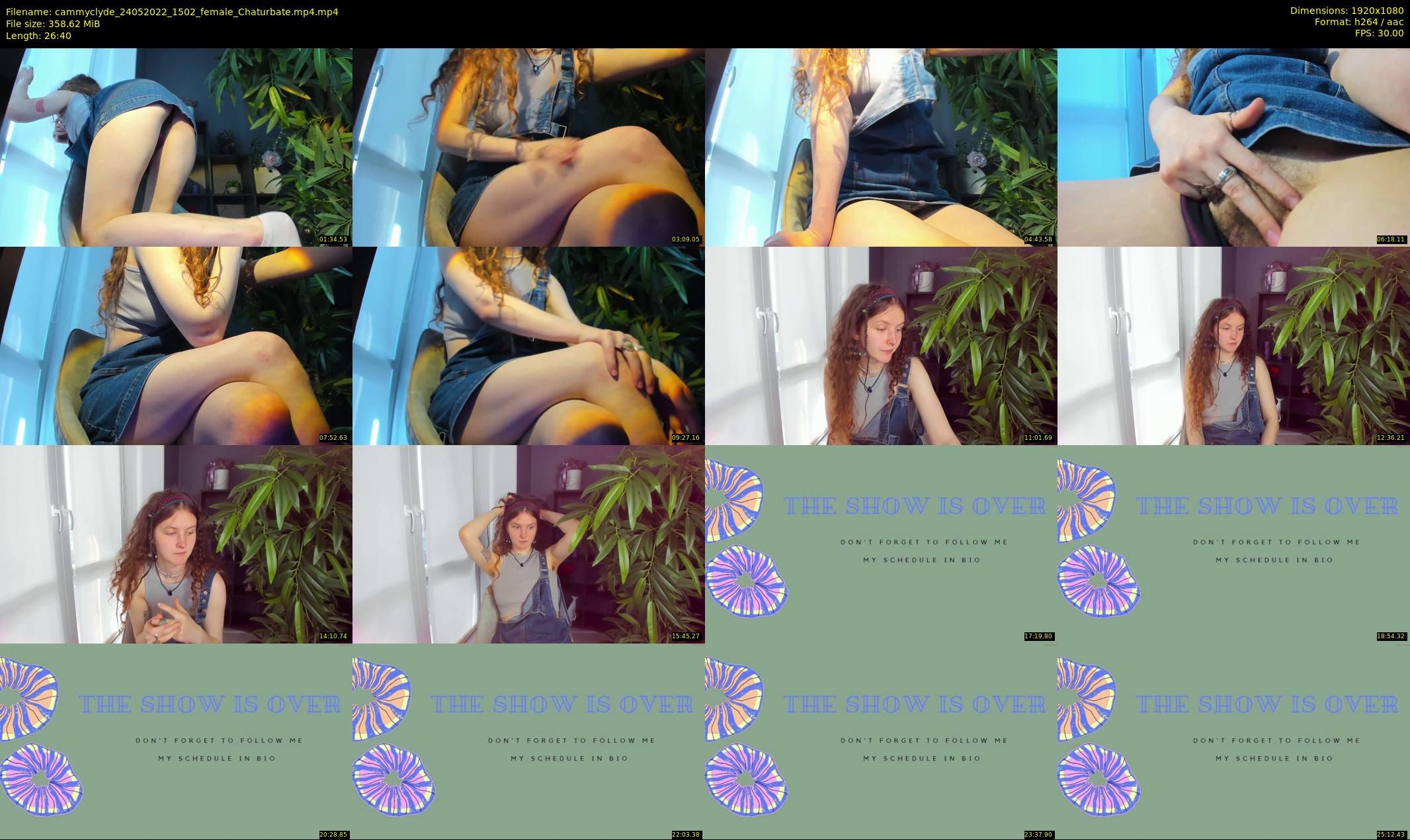 cammyclyde — 27 minute Chaturbate female cam show recording, 1080p, May 24, 2022
