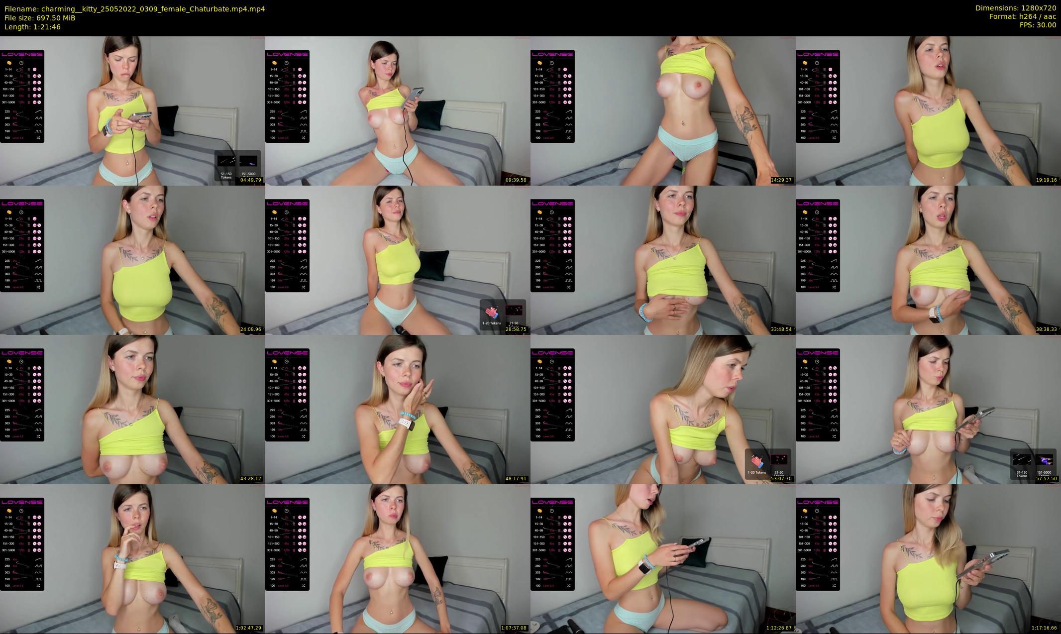 charming__kitty — 82 minute Chaturbate female cam show recording, 720p, May 25, 2022
