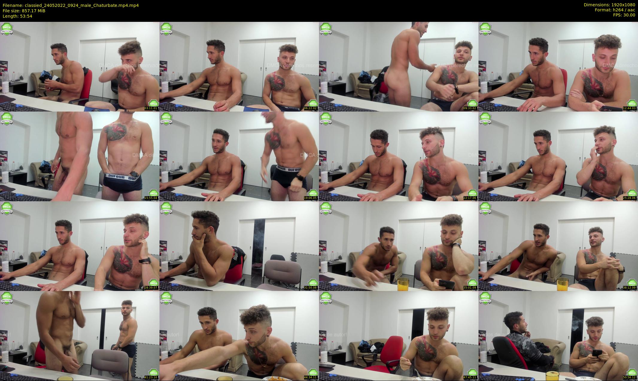 classied — 54 minute Chaturbate male cam show recording, 1080p, May 24, 2022