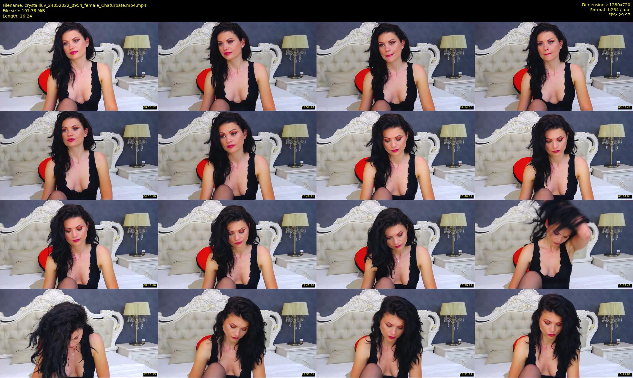 crystallluv — 17 minute Chaturbate female cam show recording, 720p, May 24, 2022