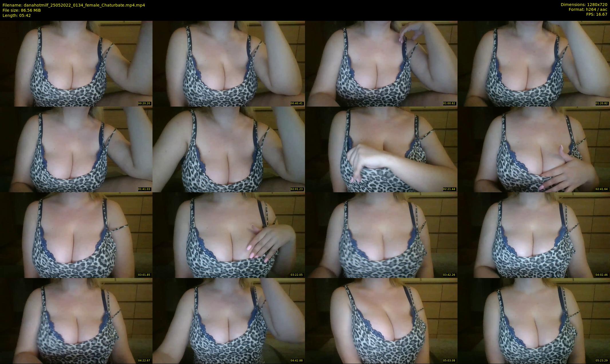 danahotmilf — 6 minute Chaturbate female cam show recording, 720p, May 25, 2022