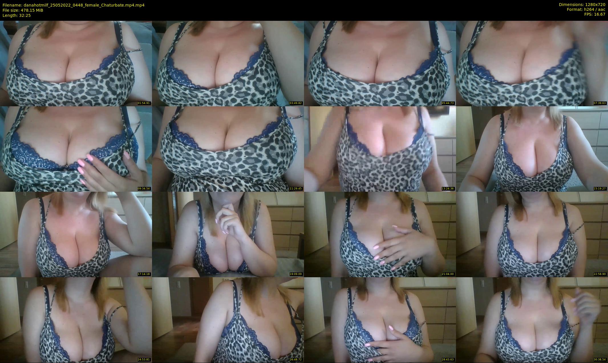 danahotmilf — 33 minute Chaturbate female cam show recording, 720p, May 25, 2022