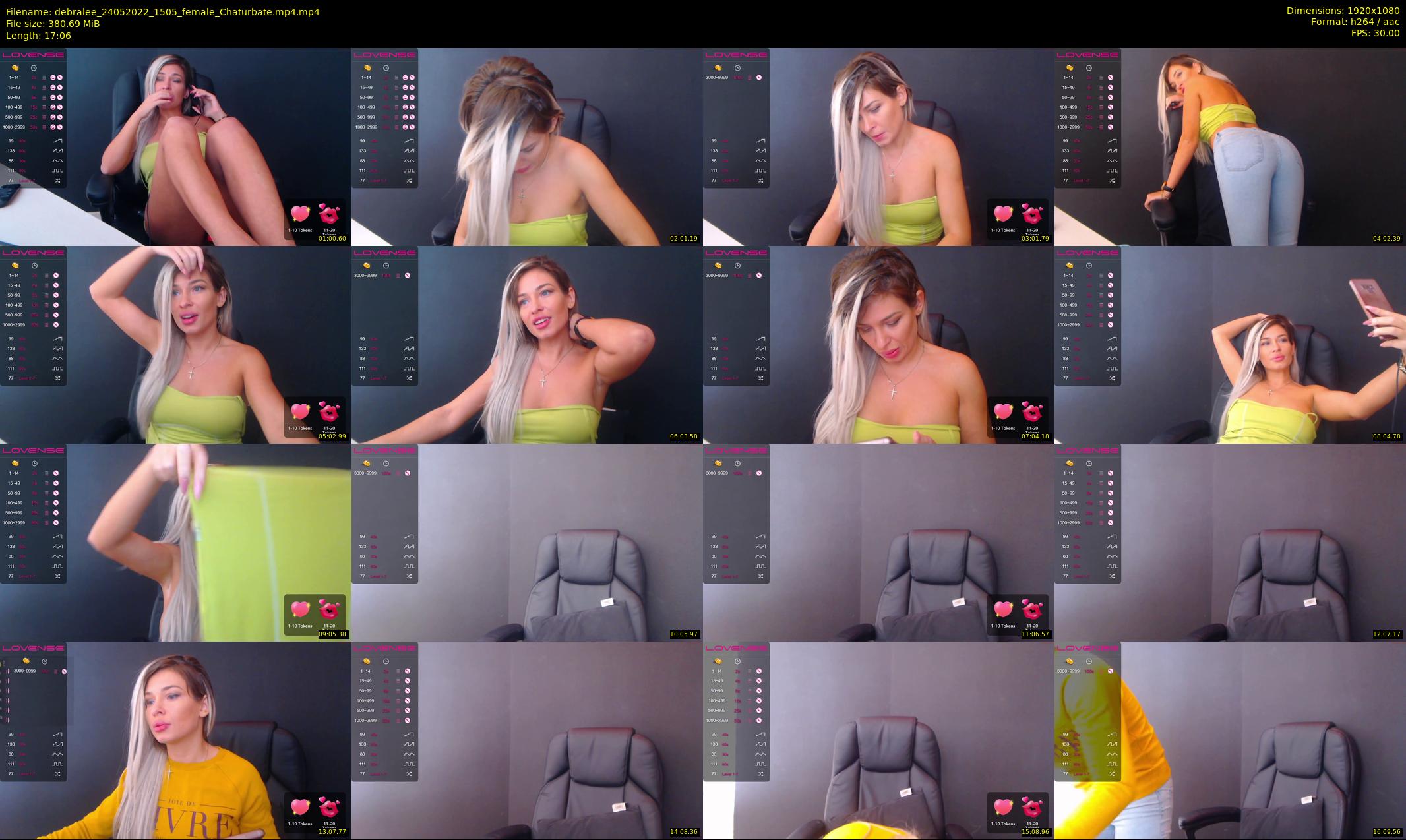 debralee — 18 minute Chaturbate female cam show recording, 1080p, May 24, 2022