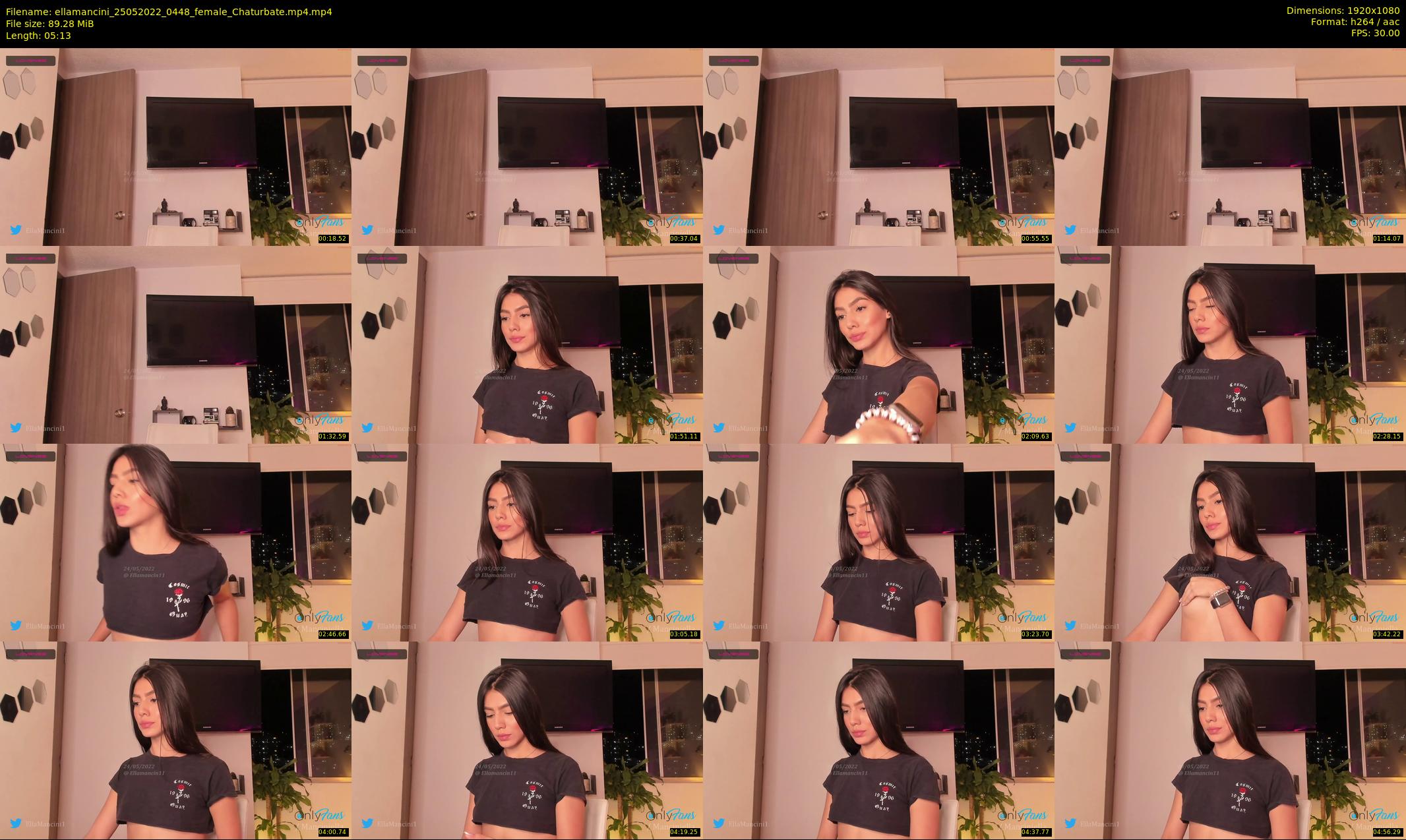 ellamancini — 6 minute Chaturbate female cam show recording, 1080p, May 25, 2022