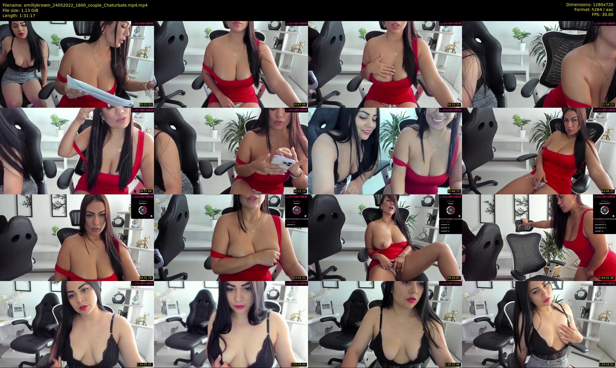 emillybrowm — 92 minute Chaturbate couple cam show recording, 720p, May 24, 2022
