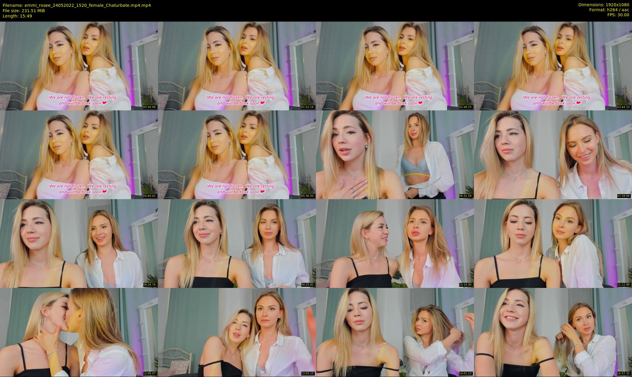 emmi_rosee — 16 minute Chaturbate female cam show recording, 1080p, May 24, 2022