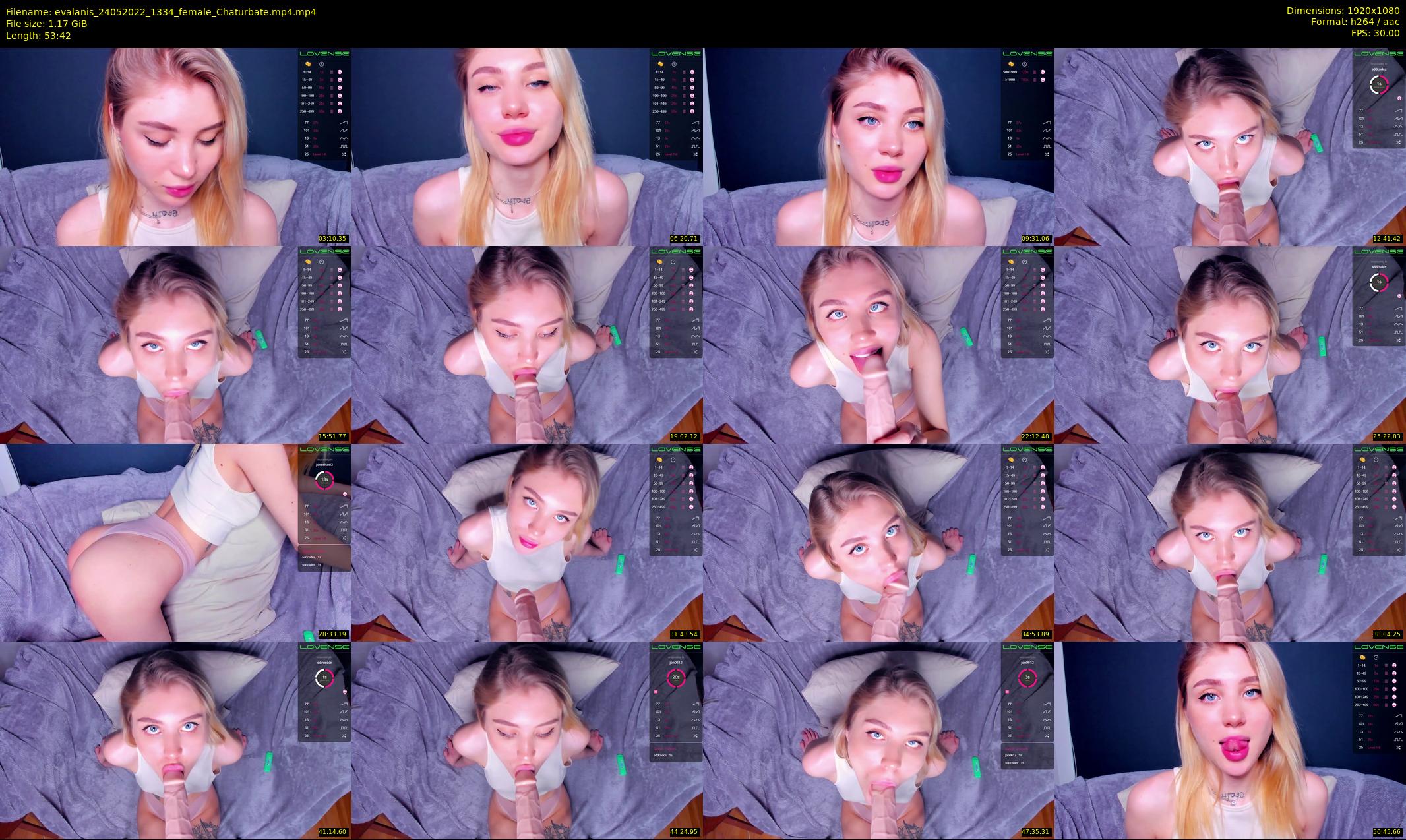 evalanis — 54 minute Chaturbate couple cam show recording, 1080p, May 24, 2022