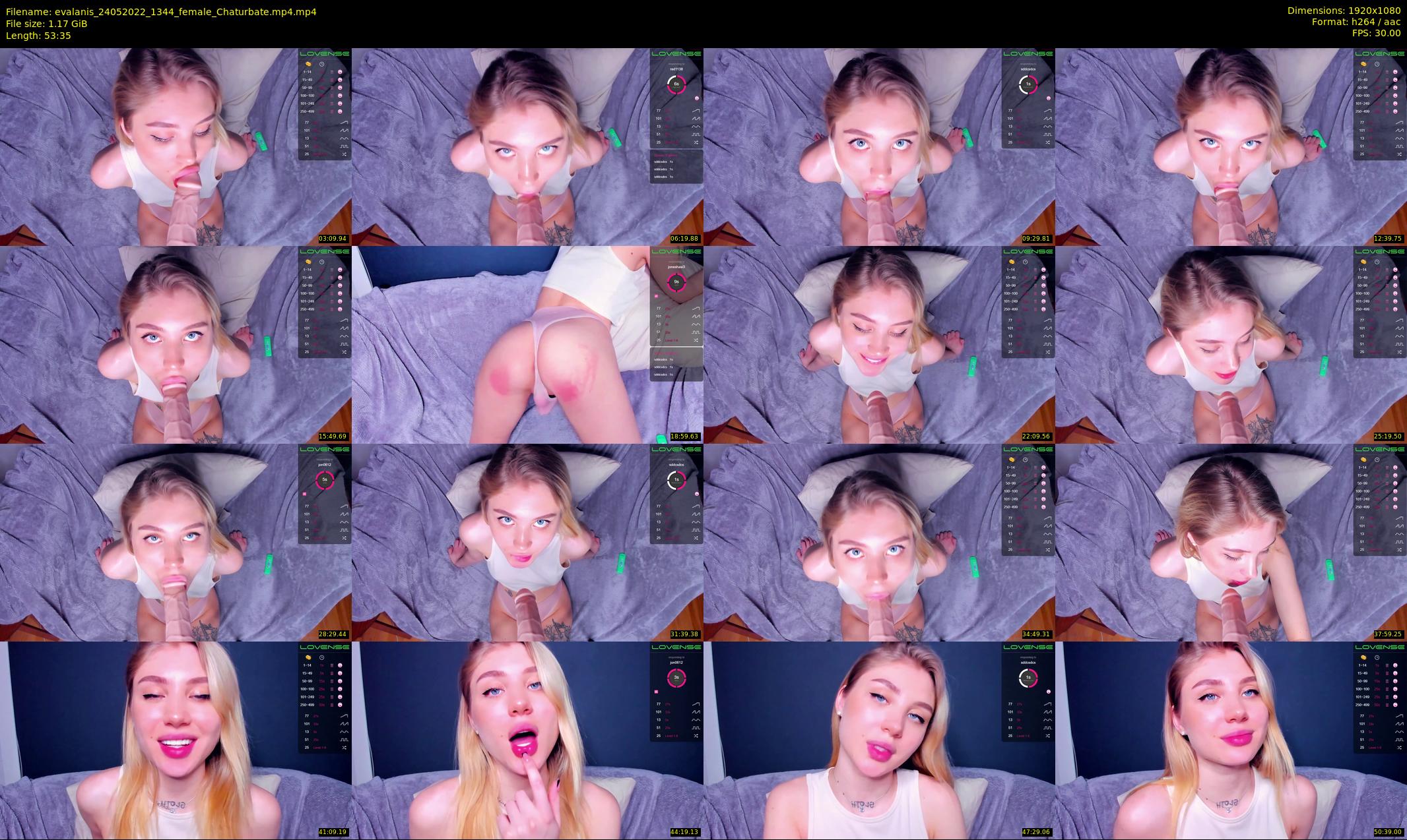 evalanis — 54 minute Chaturbate couple cam show recording, 1080p, May 24, 2022