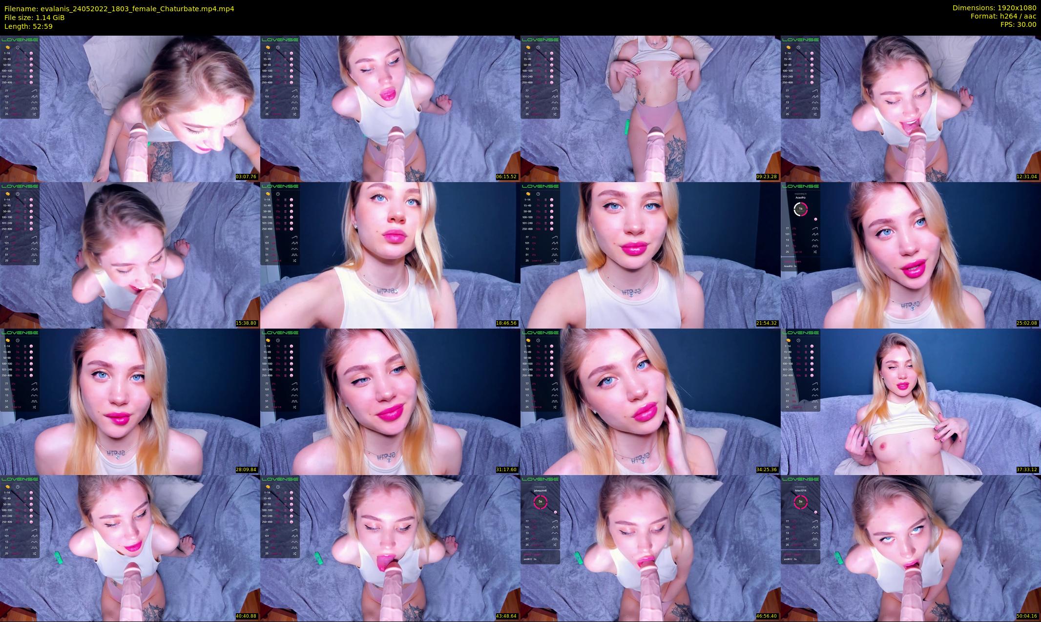 evalanis — 53 minute Chaturbate couple cam show recording, 1080p, May 24, 2022