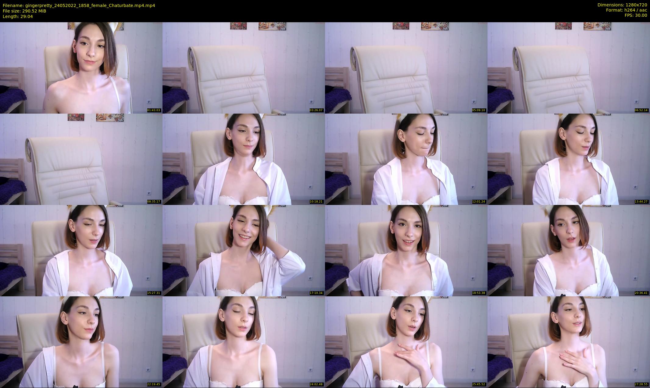 gingerpretty — 30 minute Chaturbate female cam show recording, 720p, May 24, 2022