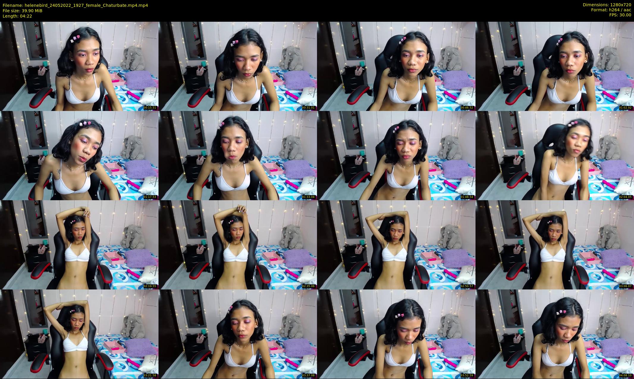 helenebird — 5 minute Chaturbate female cam show recording, 720p, May 24, 2022