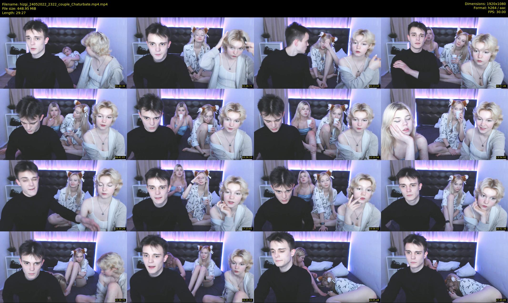 hizgi — 30 minute Chaturbate couple cam show recording, 1080p, May 24, 2022