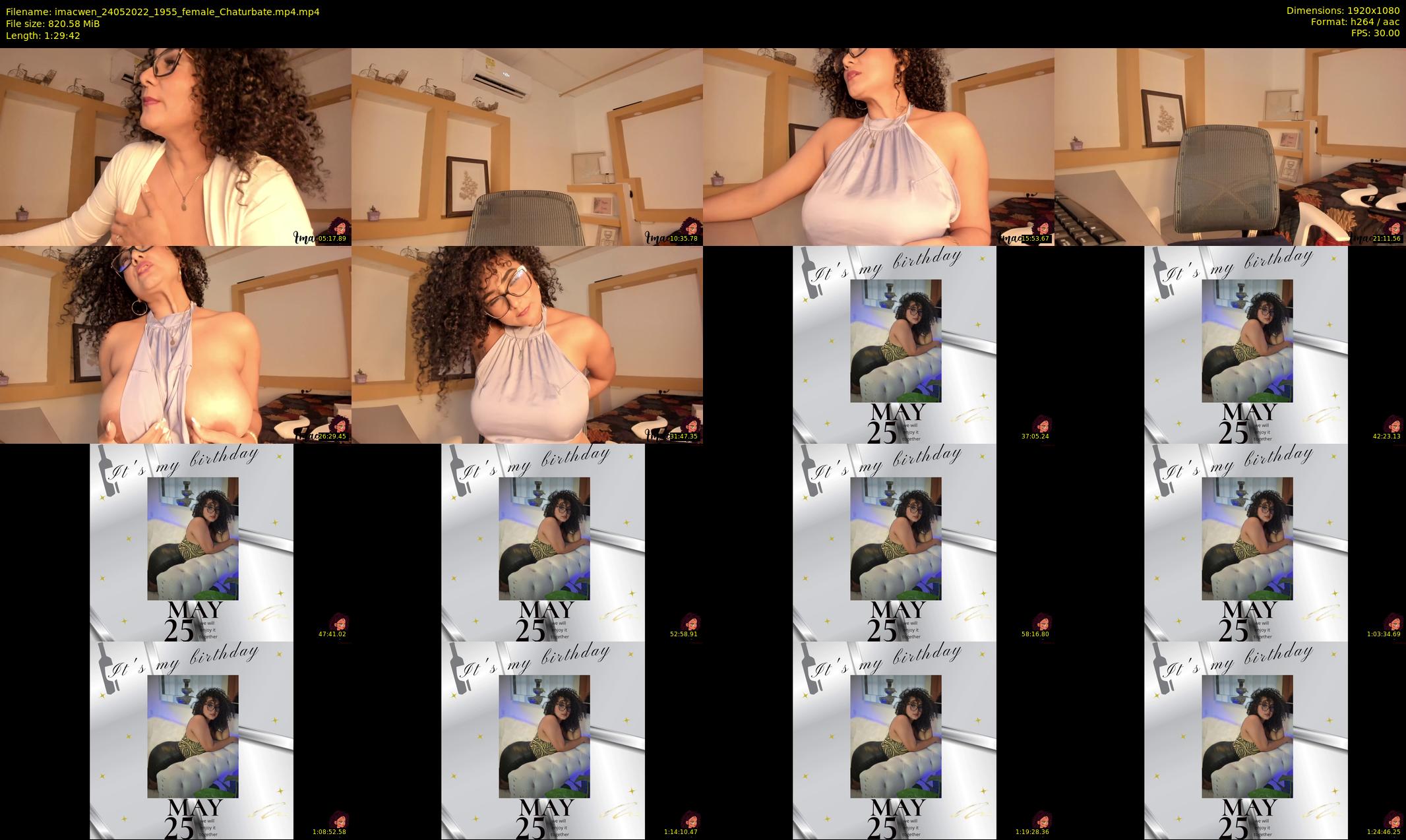 imacwen — 90 minute Chaturbate female cam show recording, 1080p, May 24, 2022