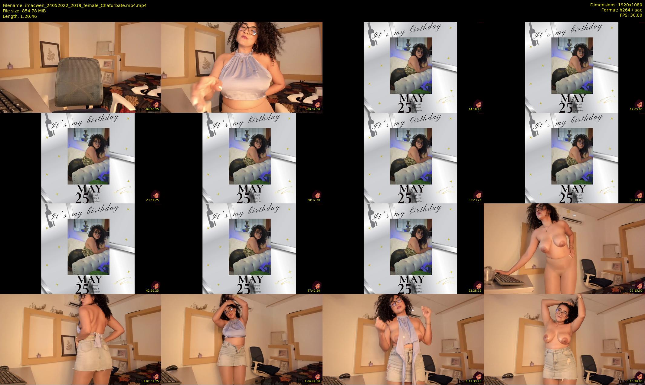 imacwen — 81 minute Chaturbate female cam show recording, 1080p, May 24, 2022