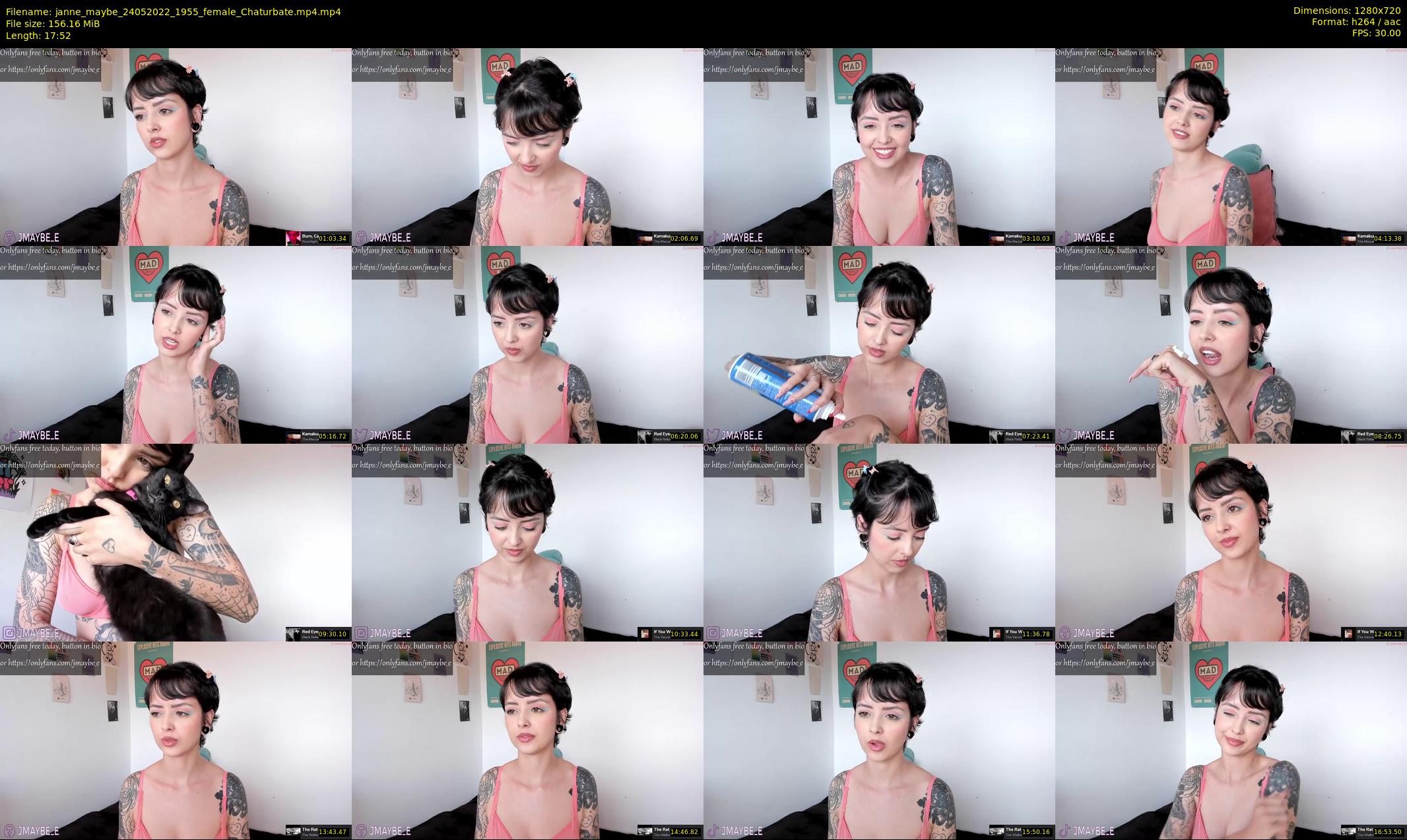 janne_maybe — 18 minute Chaturbate female cam show recording, 720p, May 24, 2022