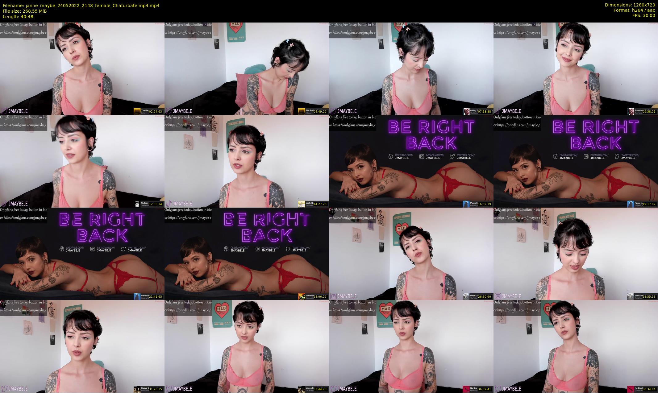 janne_maybe — 41 minute Chaturbate female cam show recording, 720p, May 24, 2022
