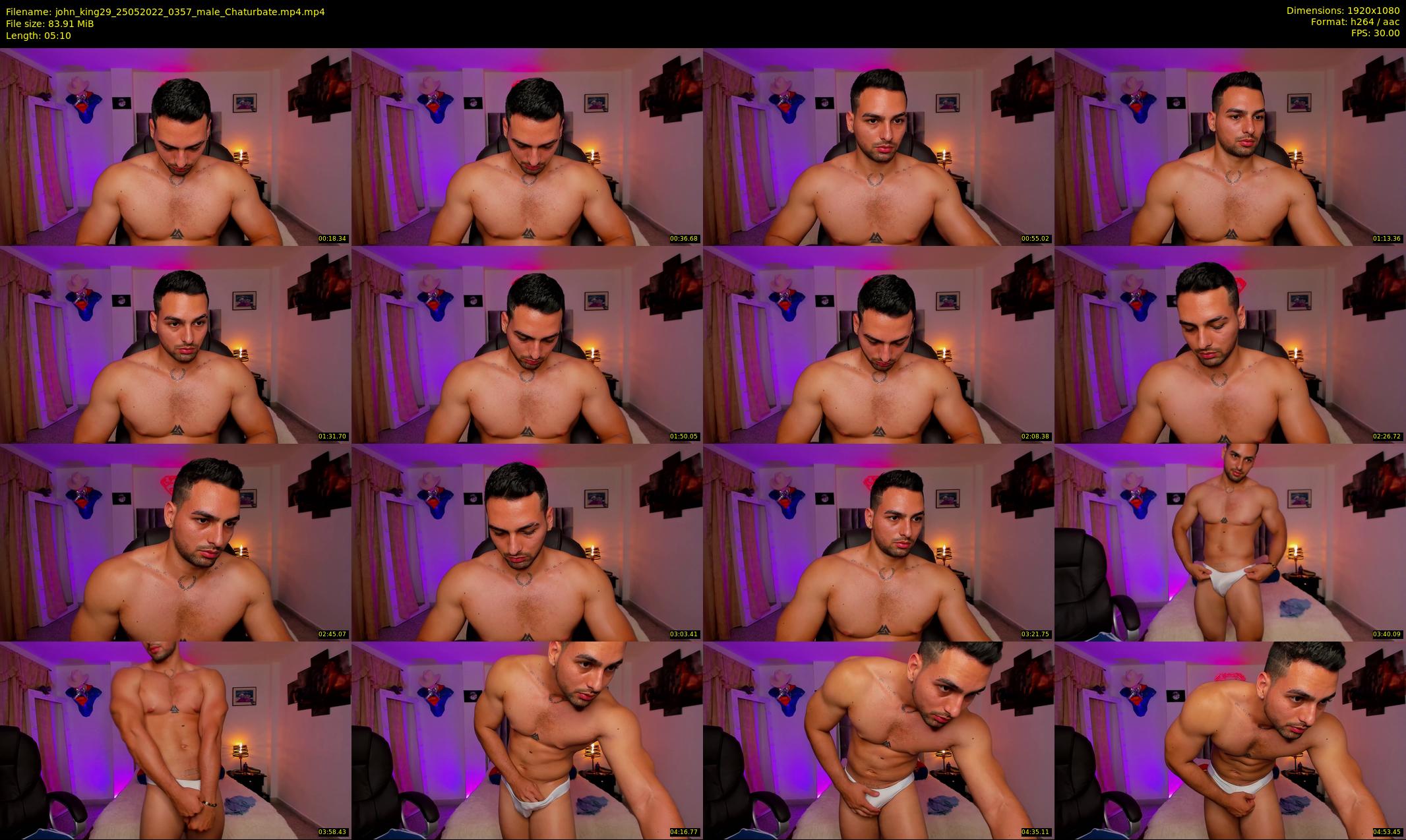 john_king29 — 6 minute Chaturbate male cam show recording, 1080p, May 25, 2022