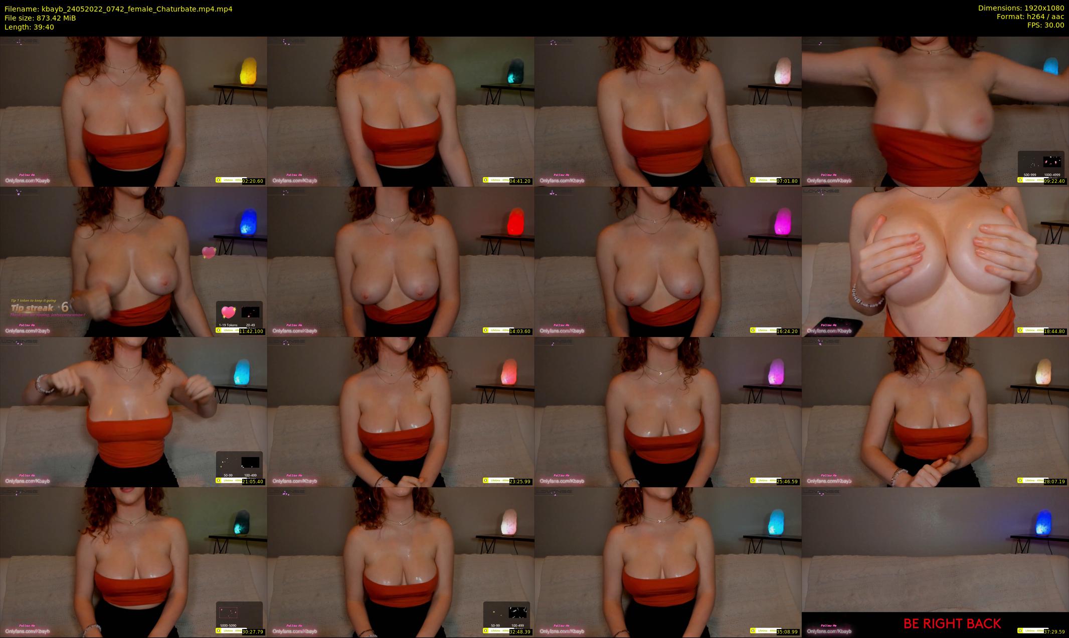 kbayb — 40 minute Chaturbate female cam show recording, 1080p, May 24, 2022