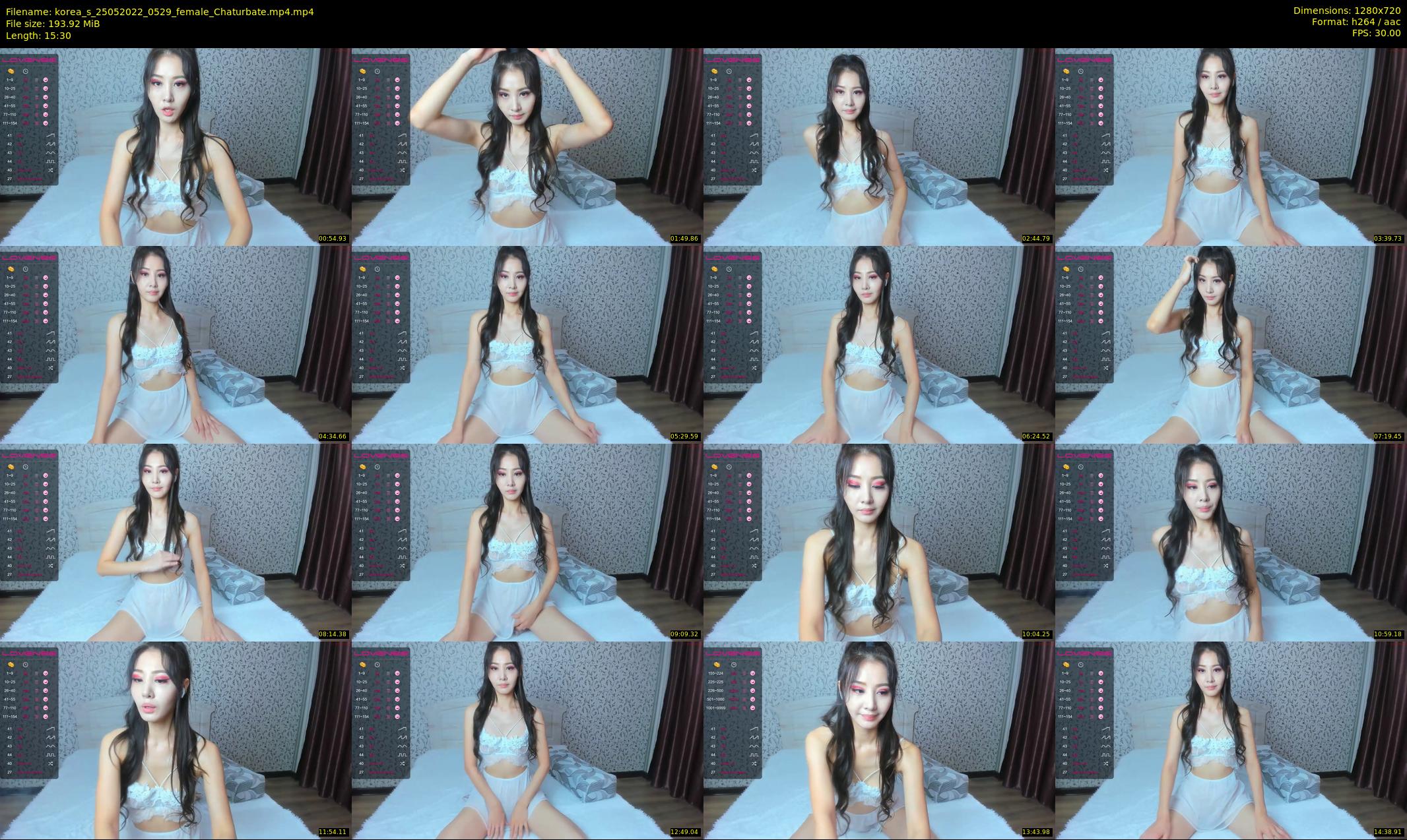 korea_s — 16 minute Chaturbate female cam show recording, 720p, May 25, 2022