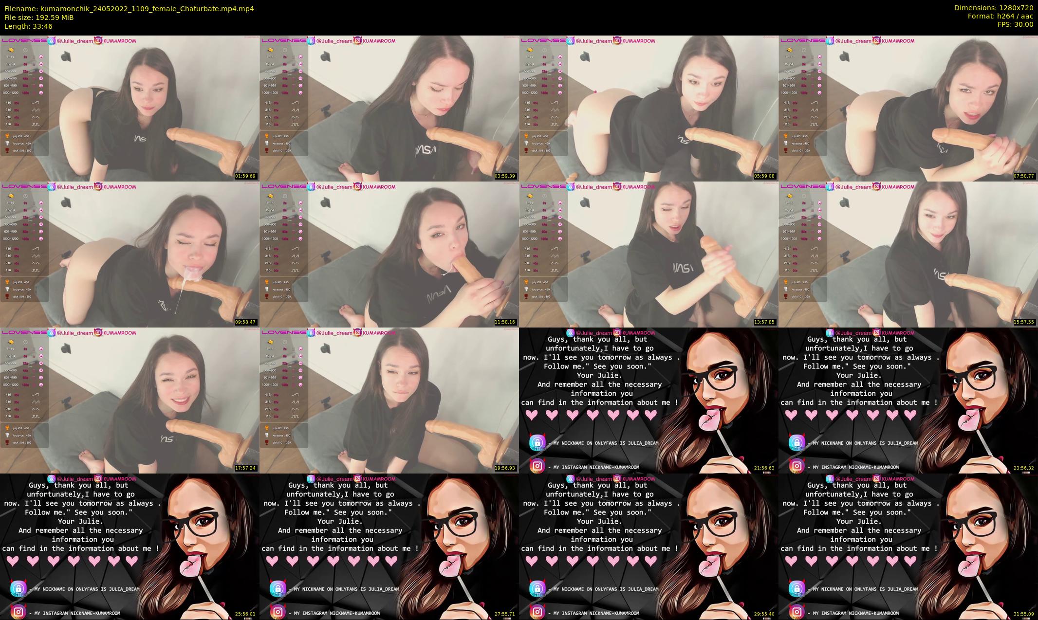 kumamonchik — 34 minute Chaturbate couple cam show recording, 720p, May 24, 2022