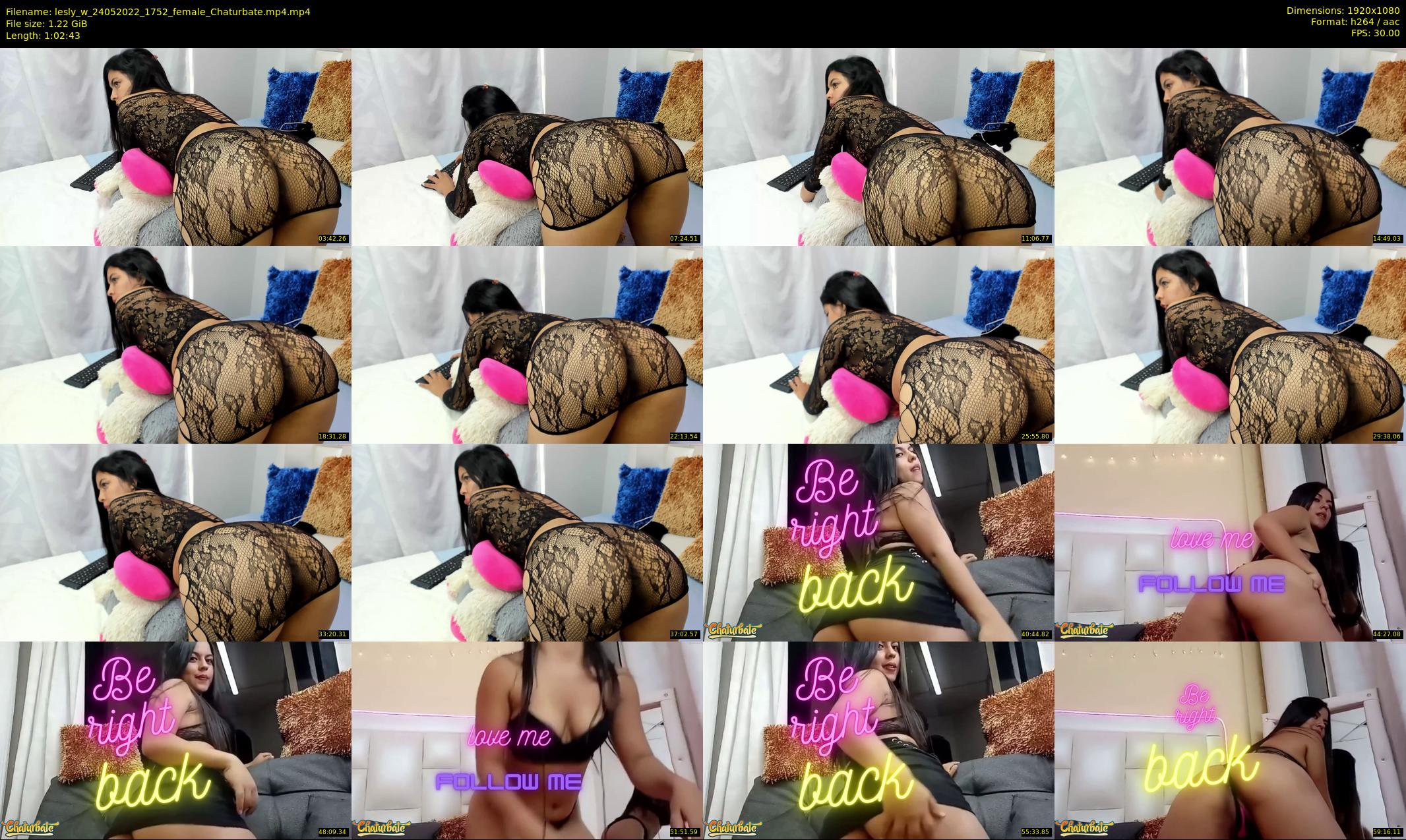 lesly_w — 63 minute Chaturbate female cam show recording, 1080p, May 24, 2022
