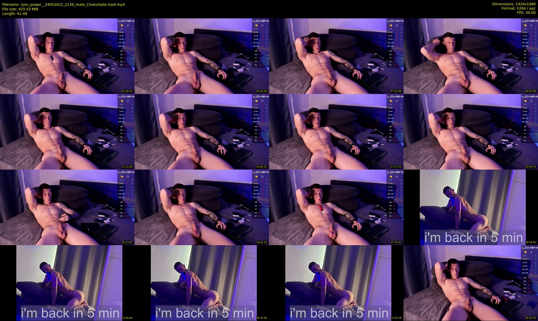 lyon_power_ — 42 minute Chaturbate male cam show recording, 1080p, May 24, 2022