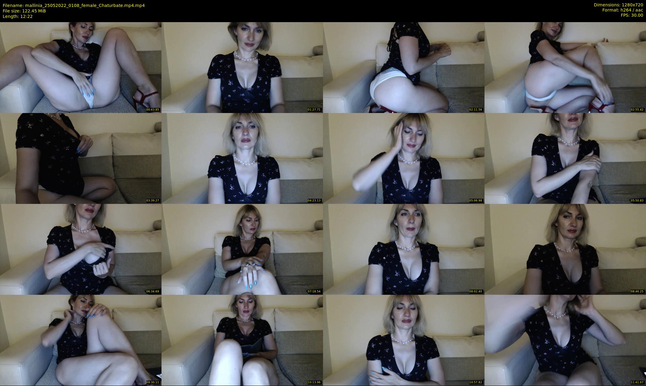 mallinia — 13 minute Chaturbate female cam show recording, 720p, May 25, 2022