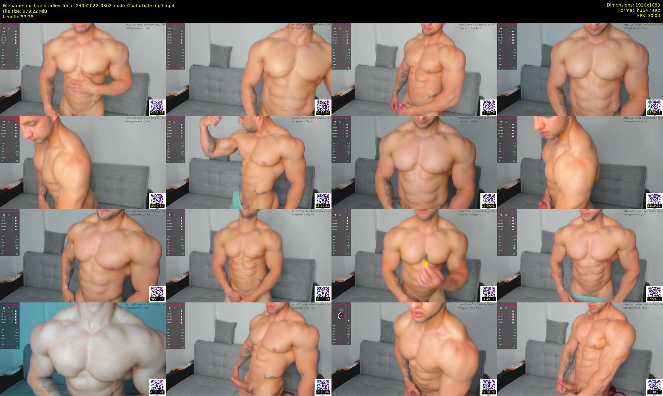michaelbradley_for_u — 54 minute Chaturbate male cam show recording, 1080p, May 24, 2022