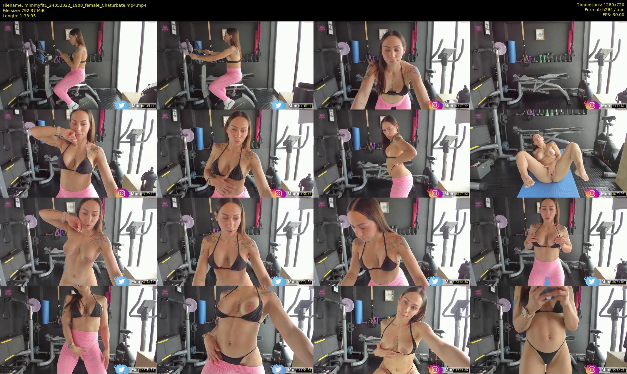 mimmyfit1 — 99 minute Chaturbate female cam show recording, 720p, May 24, 2022