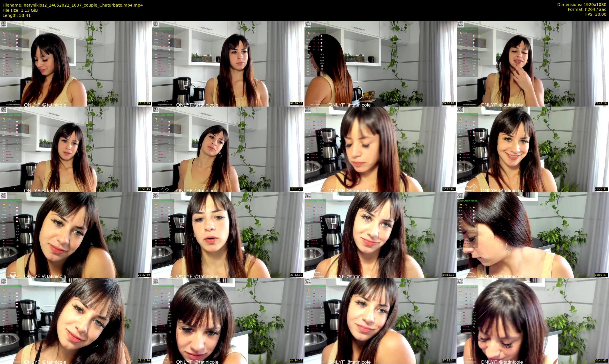 natyniklos2 — 54 minute Chaturbate couple cam show recording, 1080p, May 24, 2022