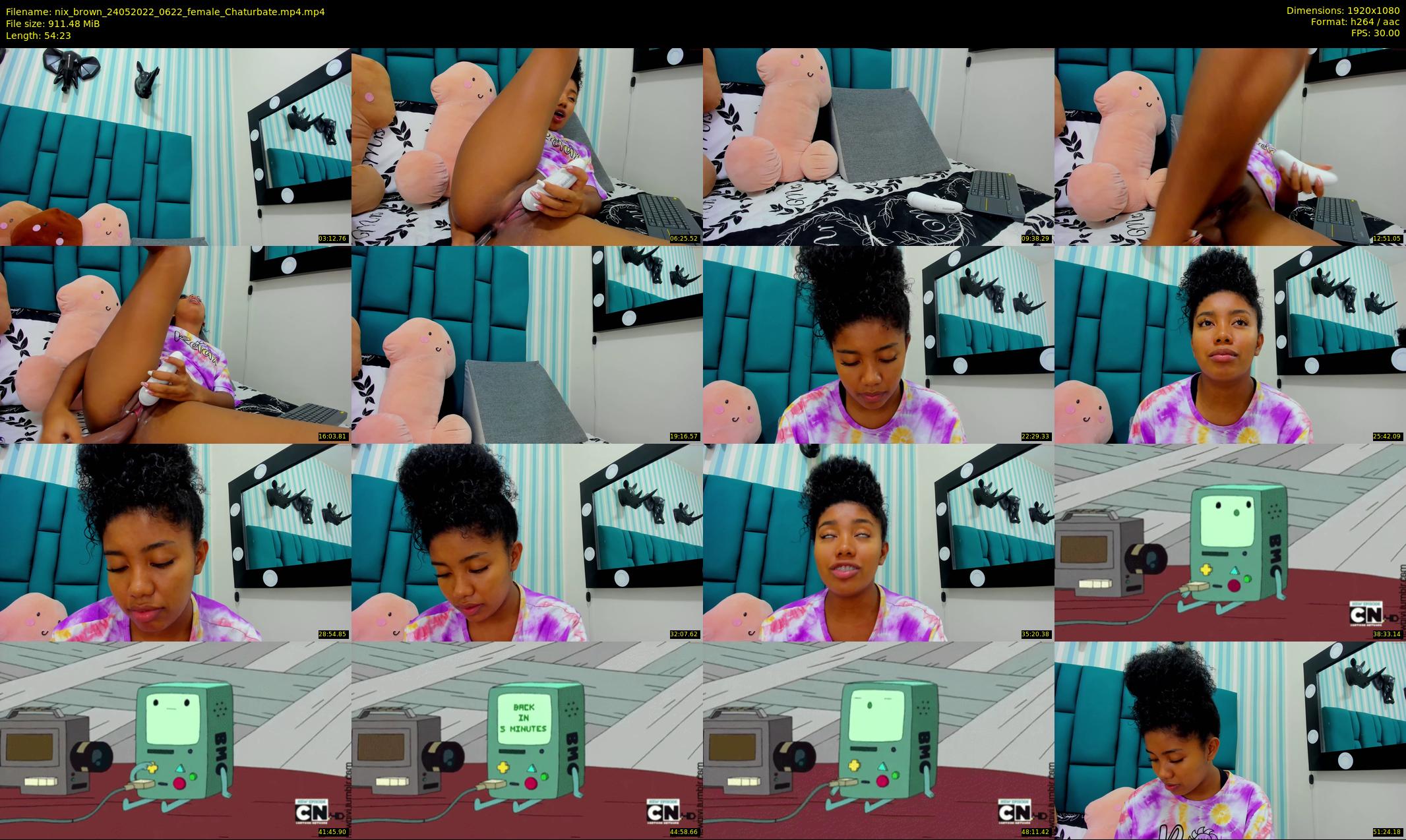 nix_brown — 55 minute Chaturbate female cam show recording, 1080p, May 24, 2022