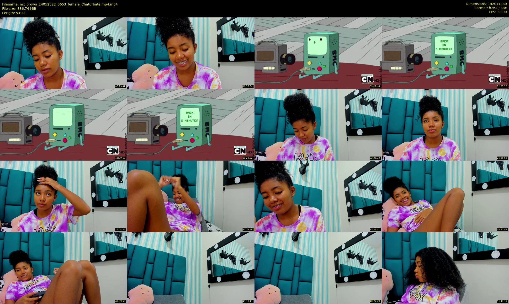 nix_brown — 55 minute Chaturbate female cam show recording, 1080p, May 24, 2022