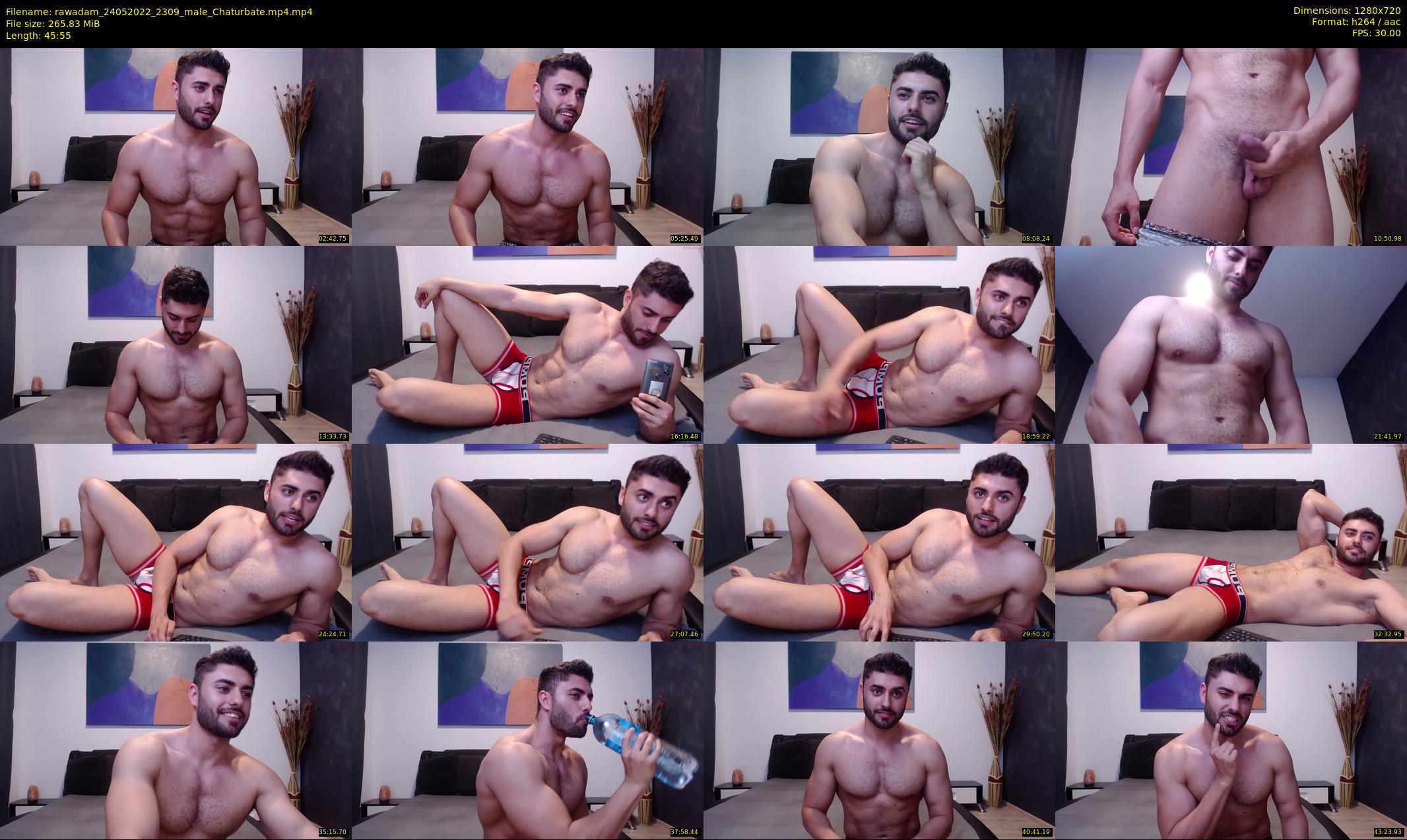 rawadam — 46 minute Chaturbate male cam show recording, 720p, May 24, 2022