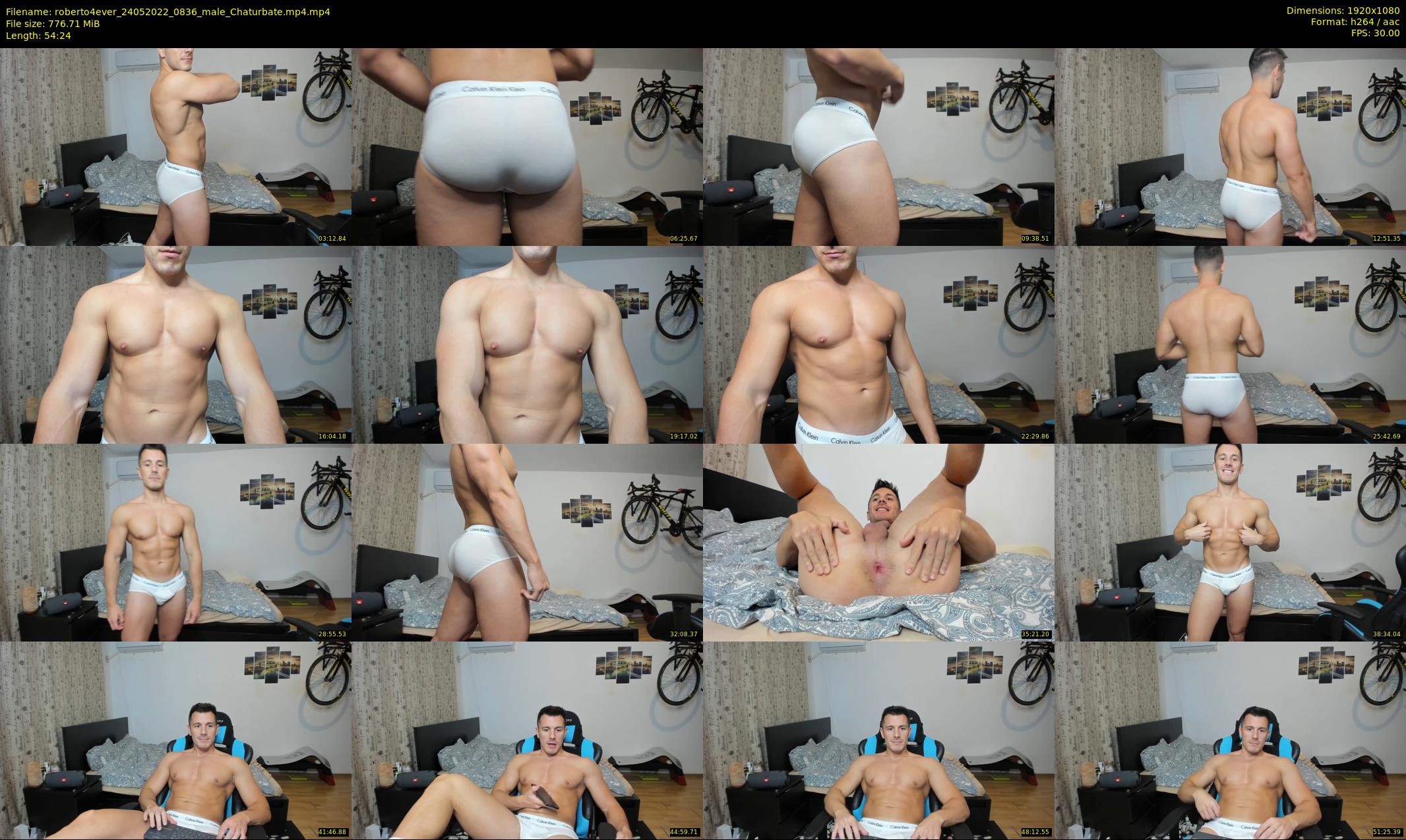 roberto4ever — 55 minute Chaturbate male cam show recording, 1080p, May 24, 2022