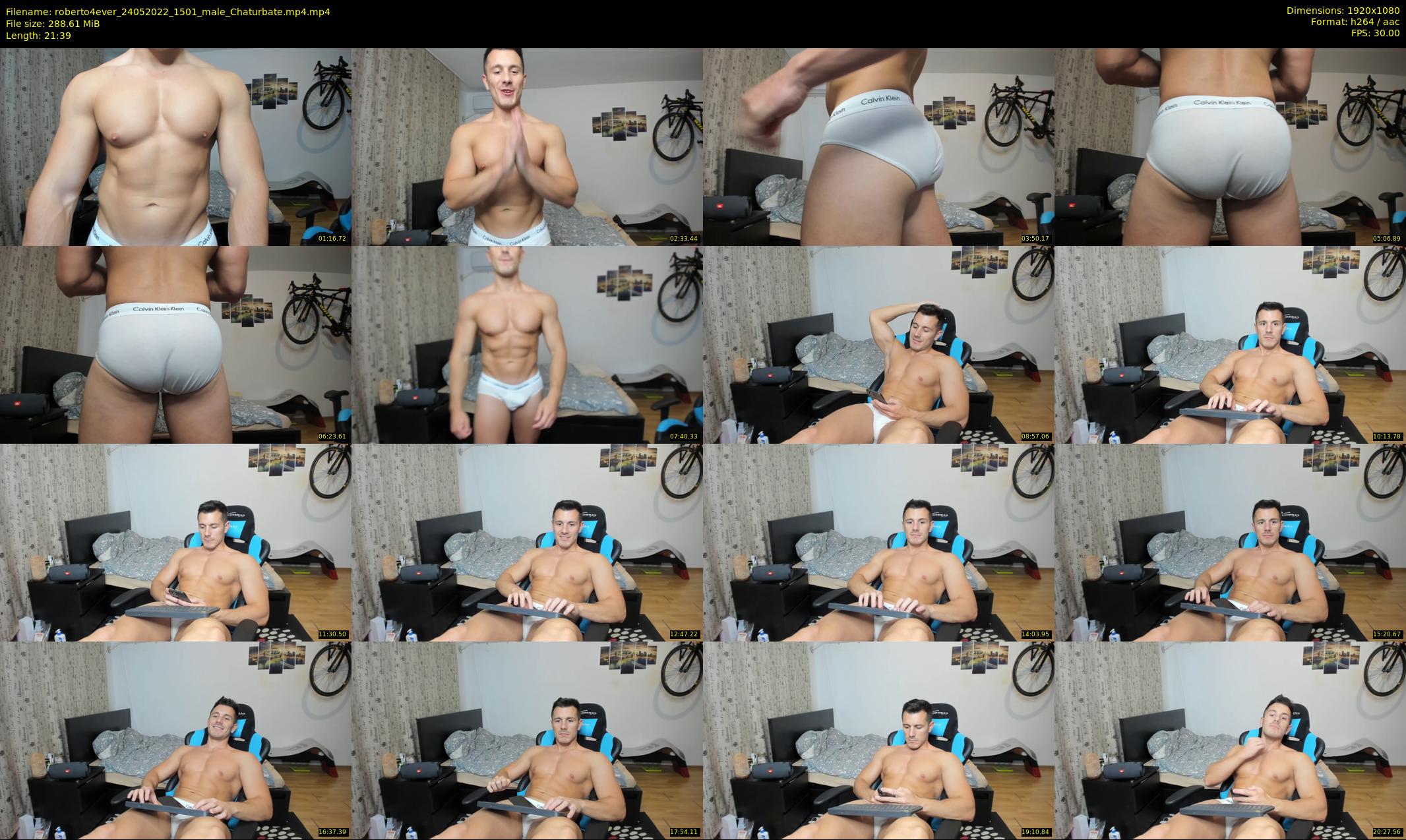 roberto4ever — 22 minute Chaturbate male cam show recording, 1080p, May 24, 2022