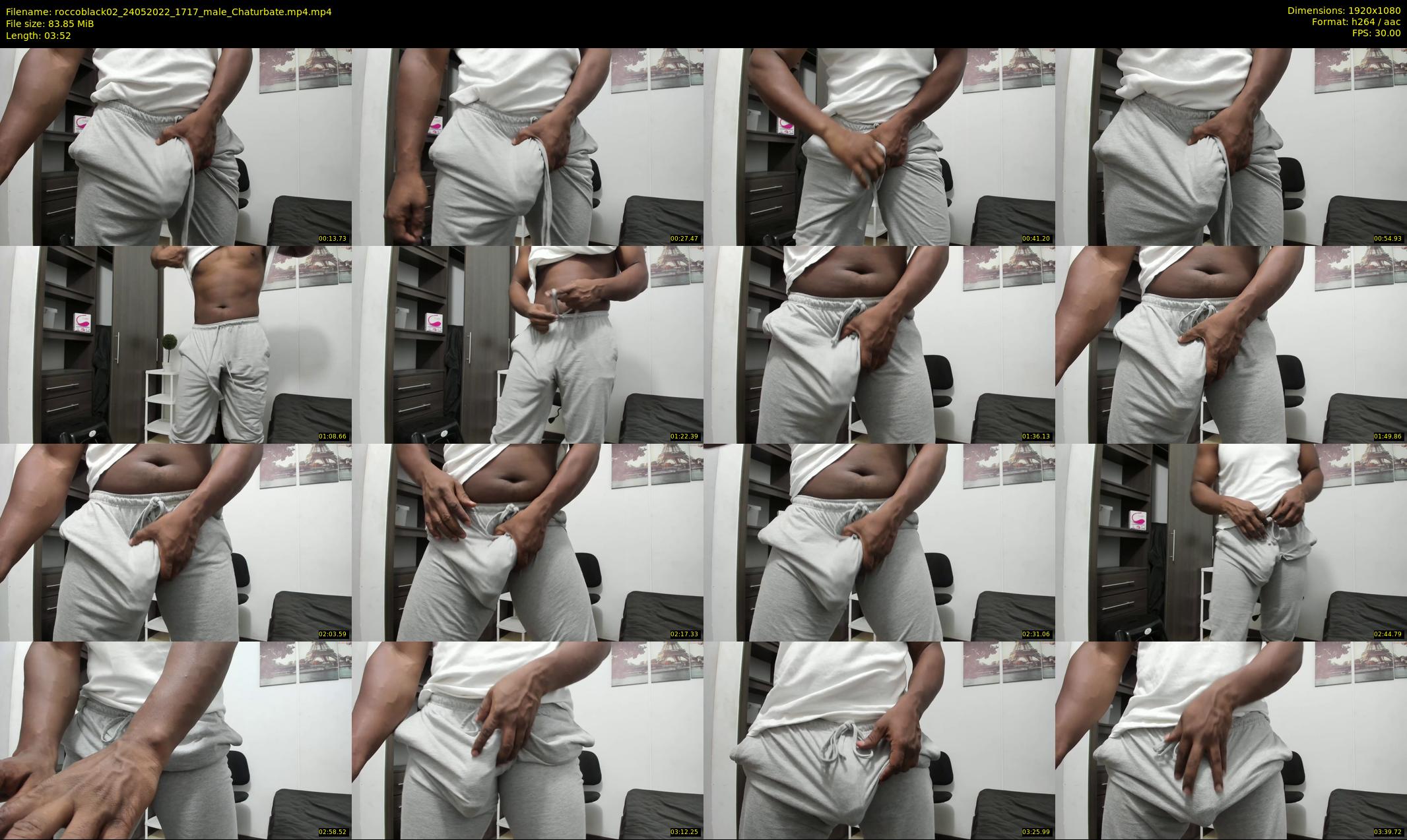 roccoblack02 — 4 minute Chaturbate male cam show recording, 1080p, May 24, 2022