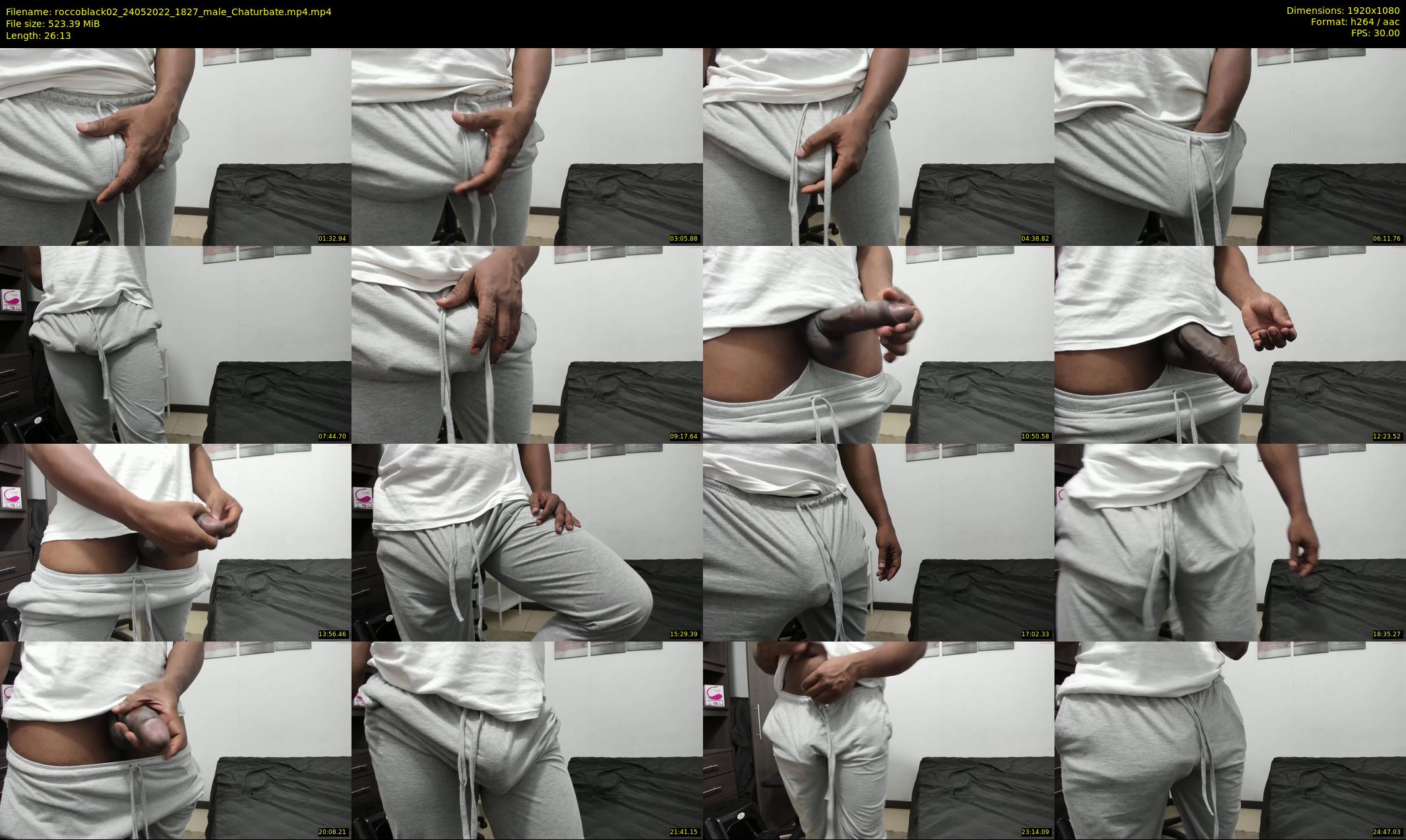 roccoblack02 — 27 minute Chaturbate male cam show recording, 1080p, May 24, 2022