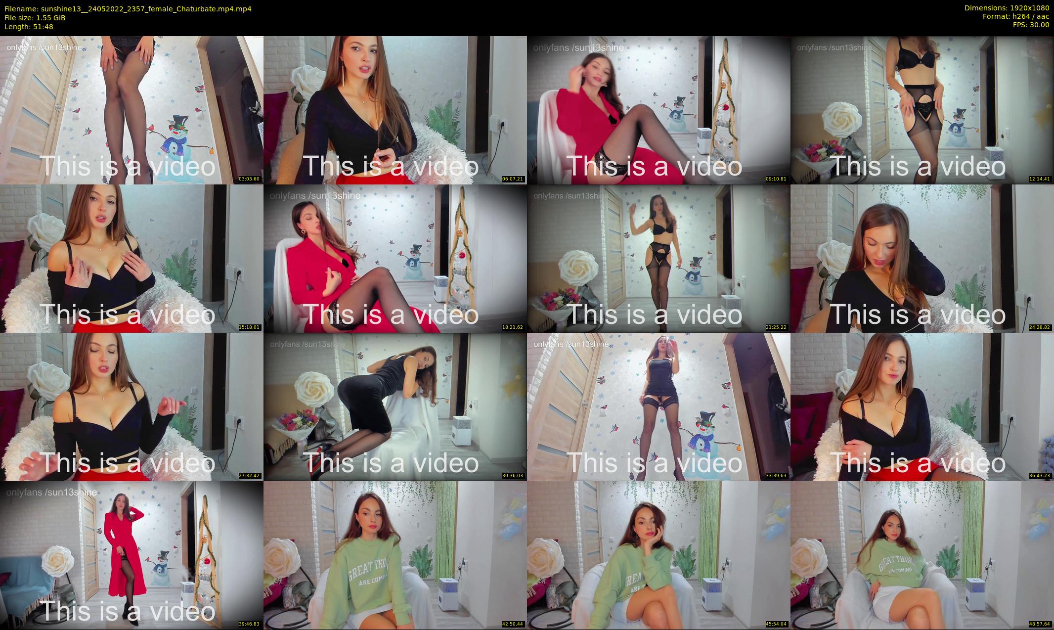 sunshine13_ — 52 minute Chaturbate female cam show recording, 1080p, May 24, 2022