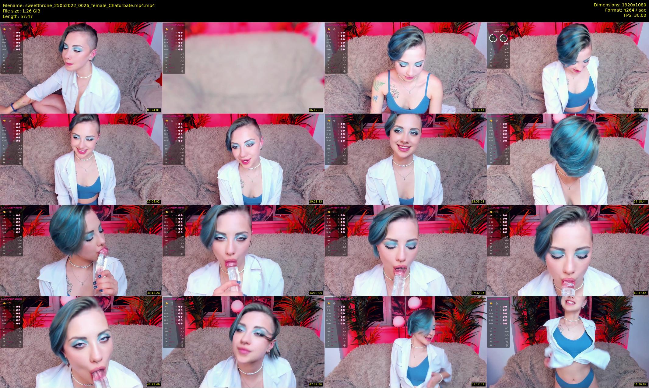 sweetthrone — 58 minute Chaturbate couple cam show recording, 1080p, May 25, 2022