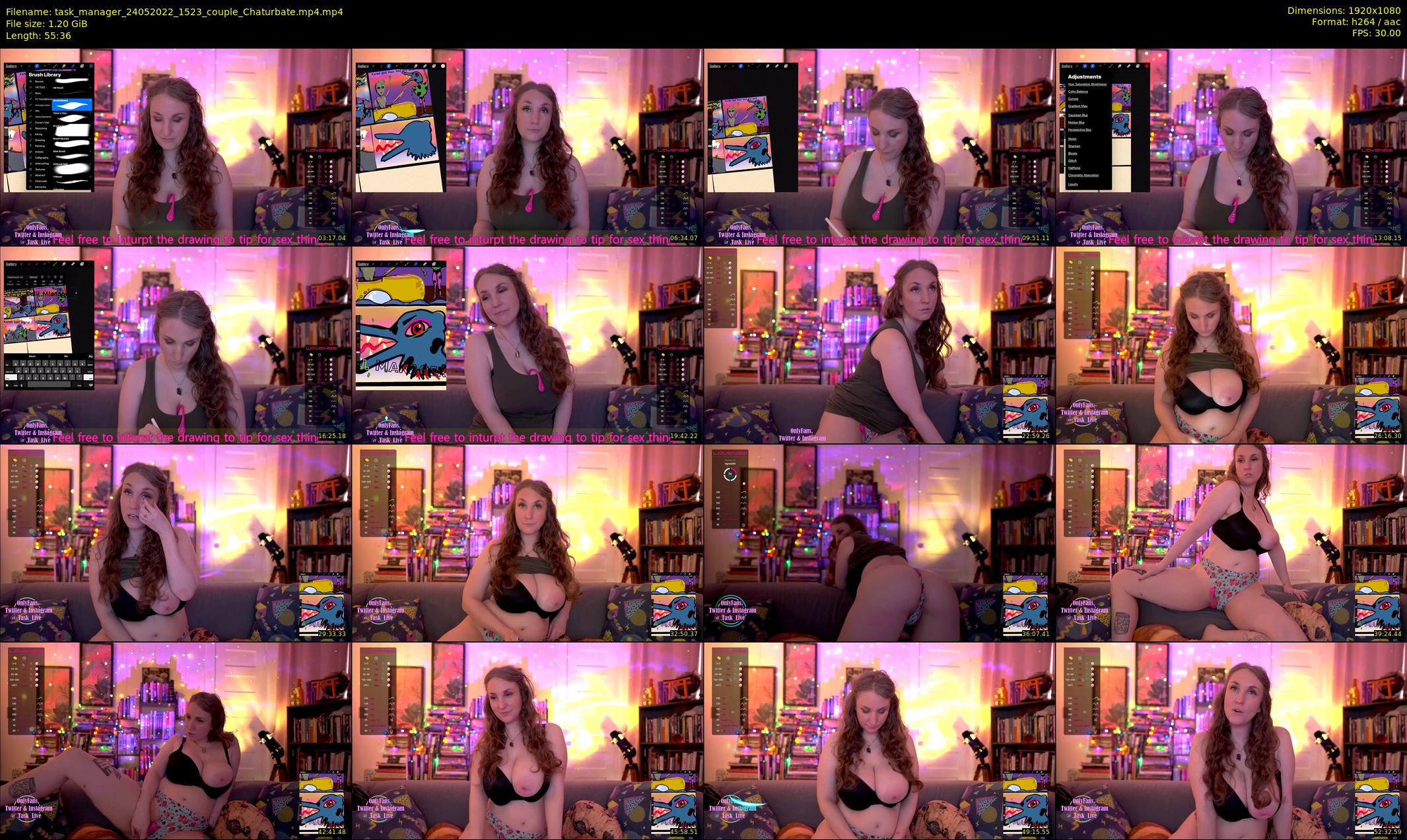 task_manager — 56 minute Chaturbate couple cam show recording, 1080p, May 24, 2022