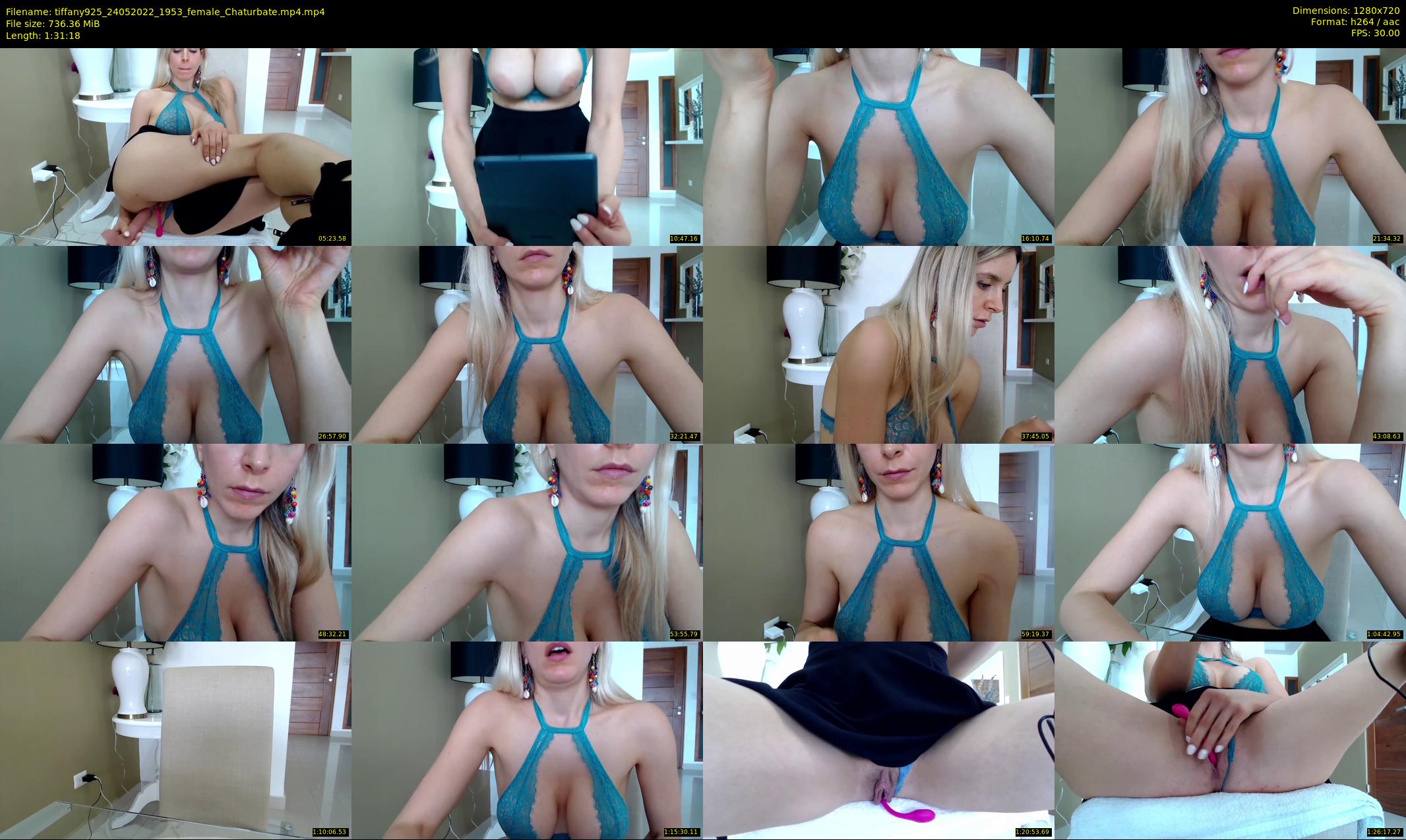 tiffany925 — 92 minute Chaturbate female cam show recording, 720p, May 24, 2022