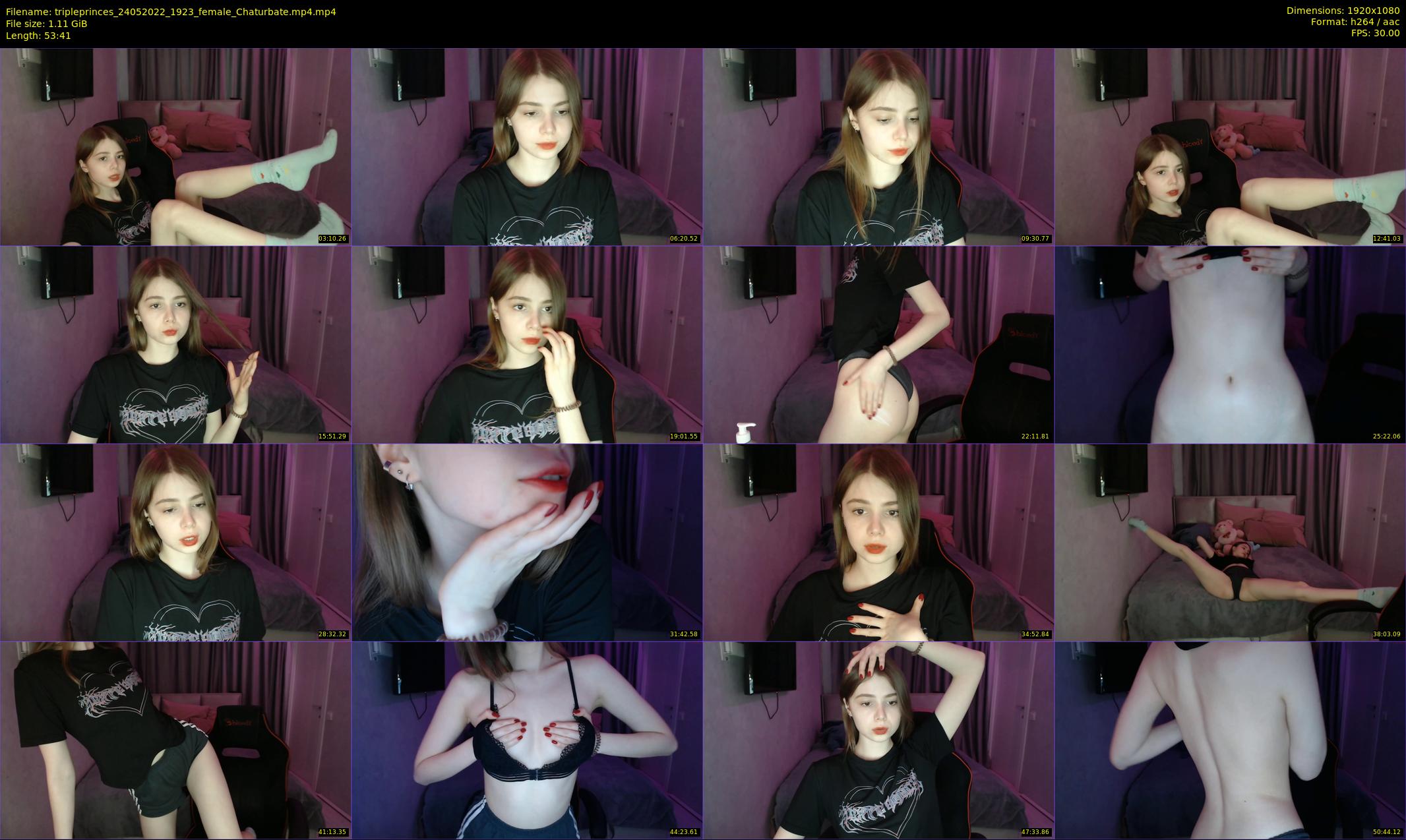 tripleprinces — 54 minute Chaturbate female cam show recording, 1080p, May 24, 2022