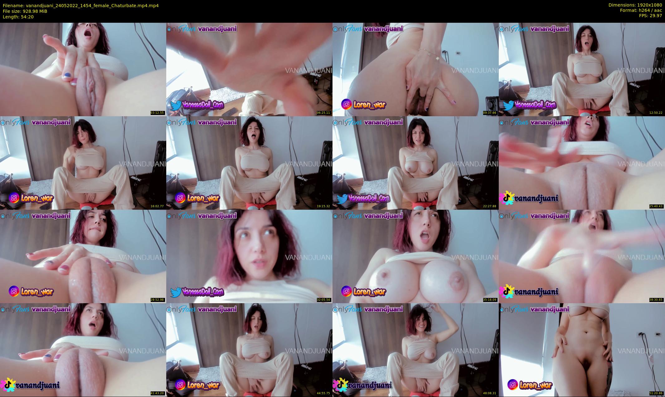 vanandjuani — 55 minute Chaturbate female cam show recording, 1080p, May 24, 2022