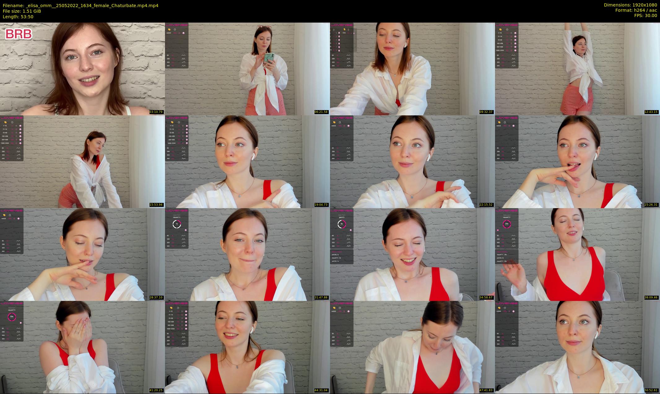 _elisa_omm_ — 54 minute Chaturbate female cam show recording, 1080p, May 25, 2022