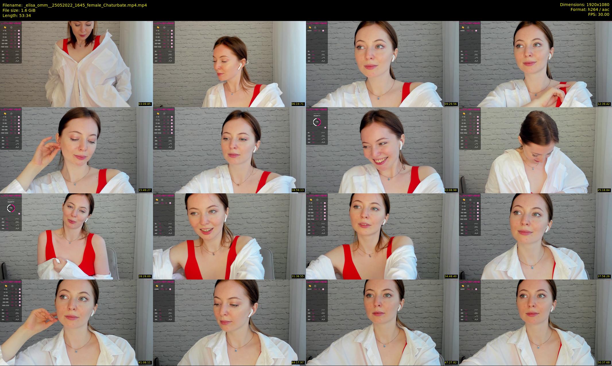 _elisa_omm_ — 54 minute Chaturbate female cam show recording, 1080p, May 25, 2022