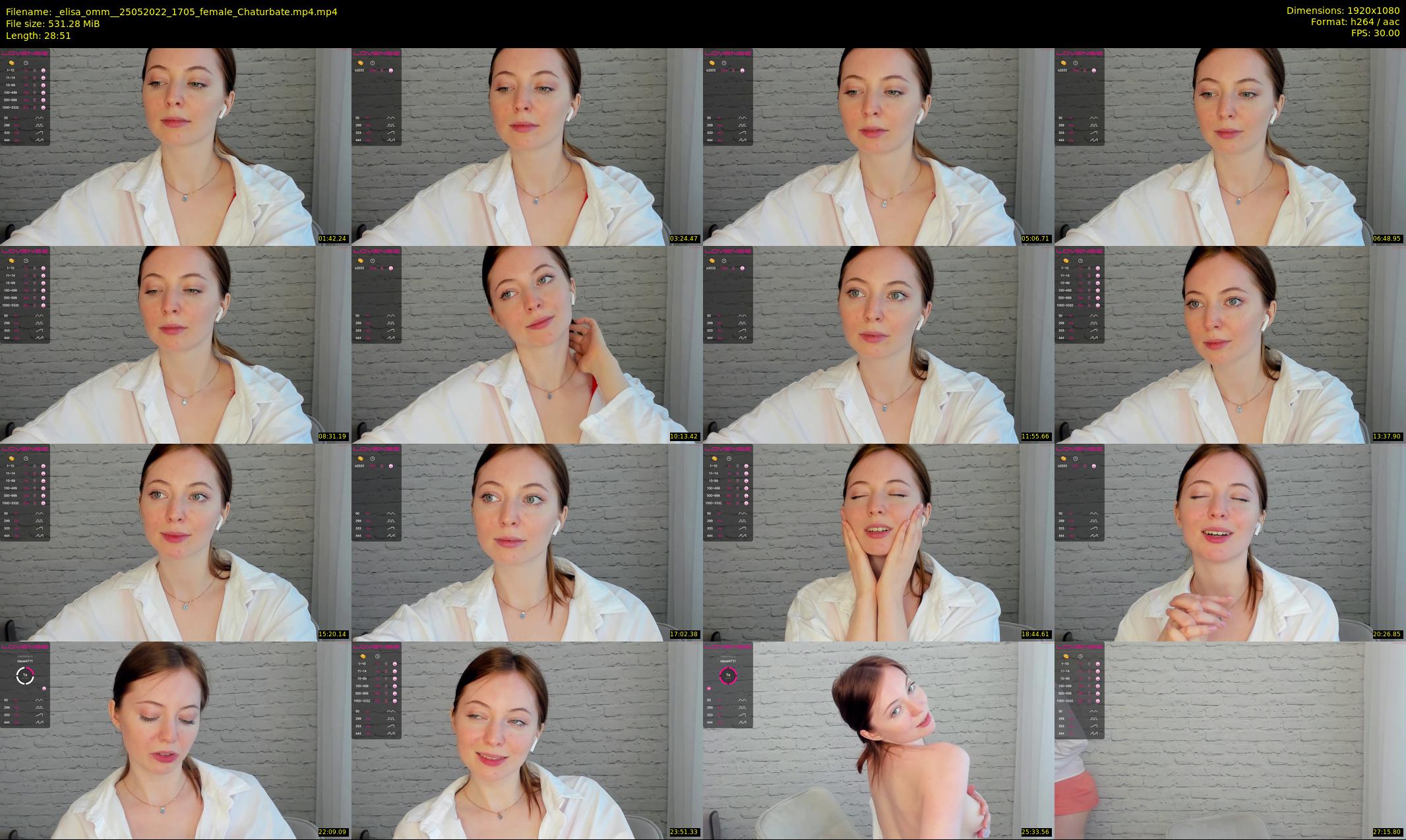 _elisa_omm_ — 29 minute Chaturbate female cam show recording, 1080p, May 25, 2022