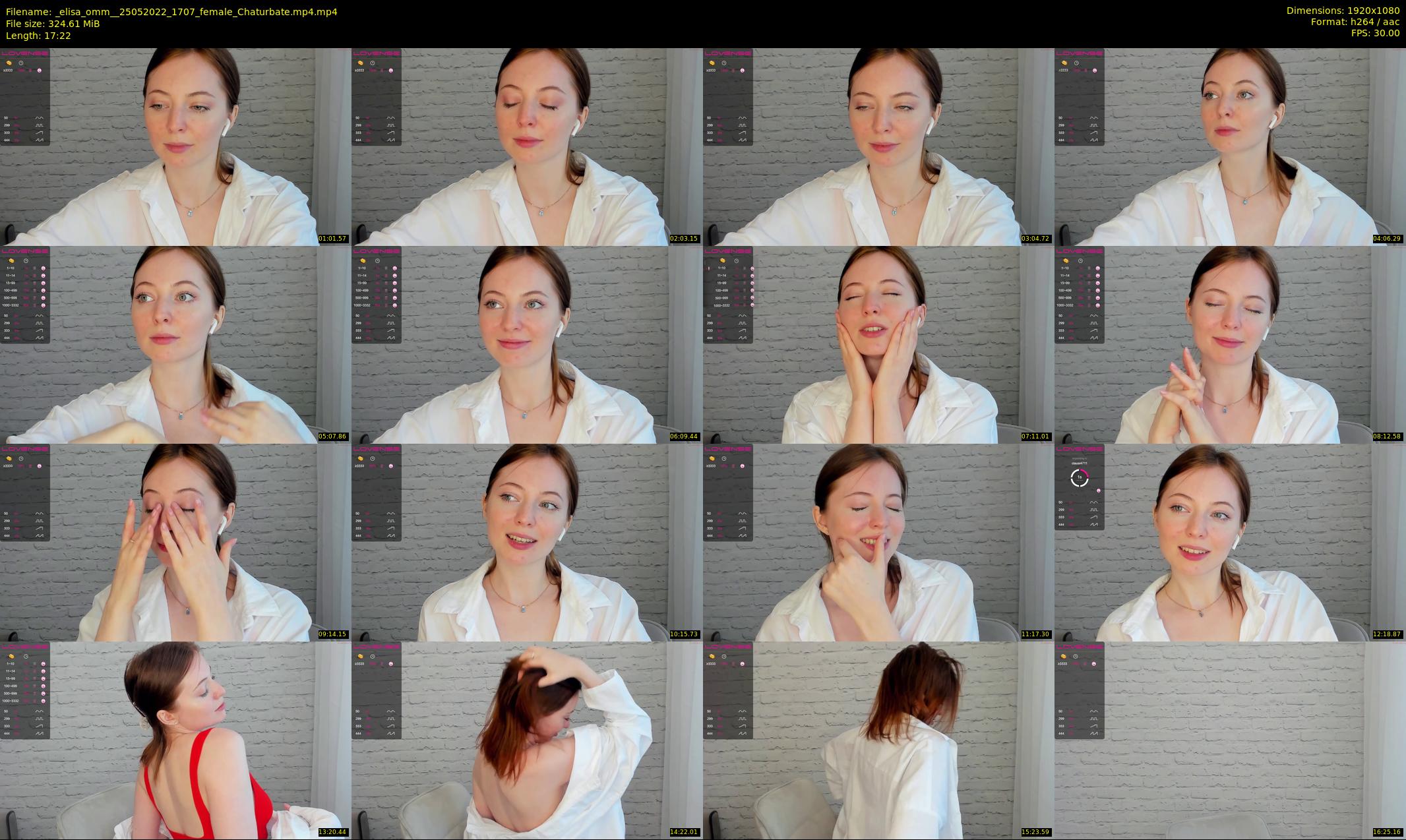 _elisa_omm_ — 18 minute Chaturbate female cam show recording, 1080p, May 25, 2022