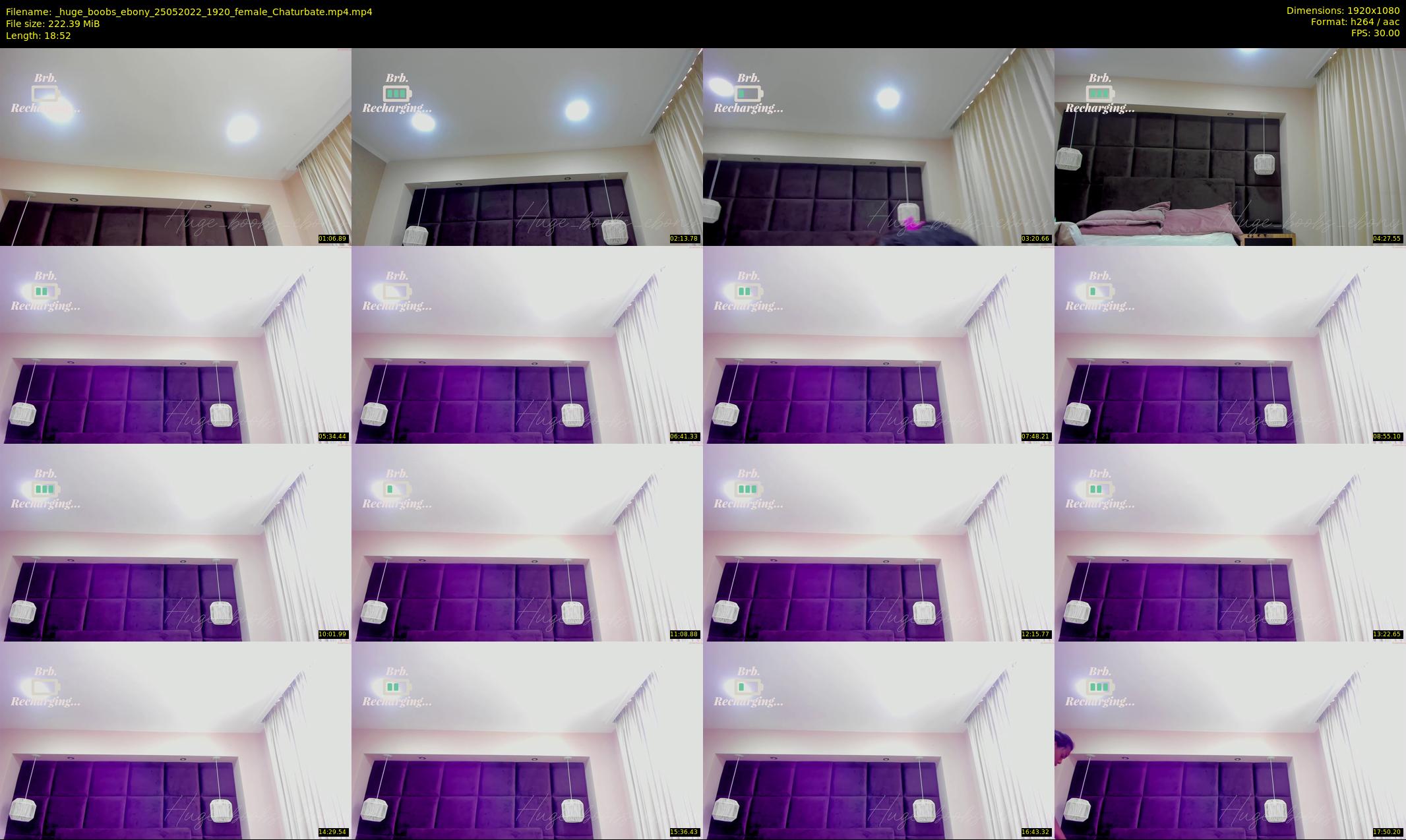 _huge_boobs_ebony — 19 minute Chaturbate female cam show recording, 1080p, May 25, 2022