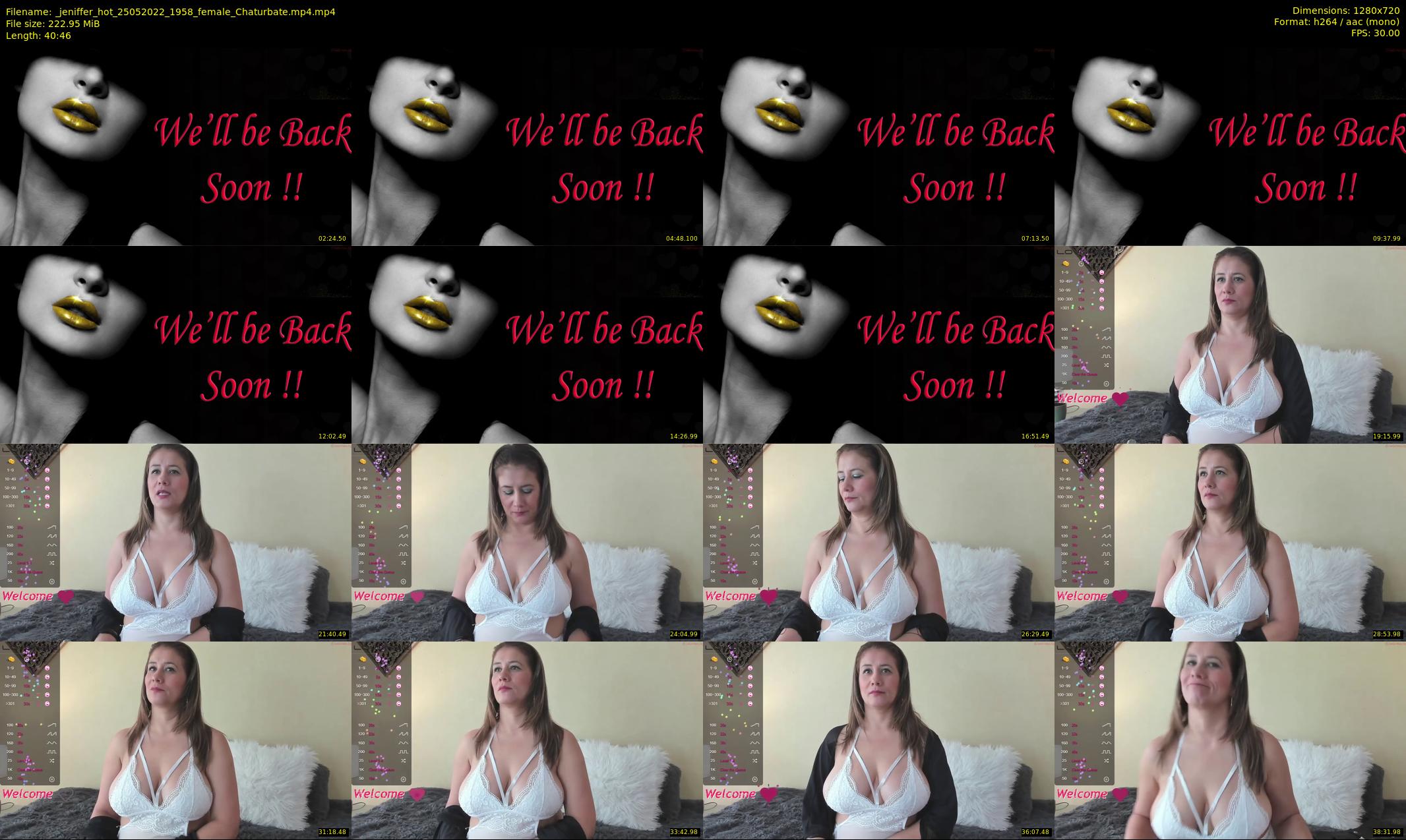 _jeniffer_hot — 41 minute Chaturbate female cam show recording, 720p, May 25, 2022